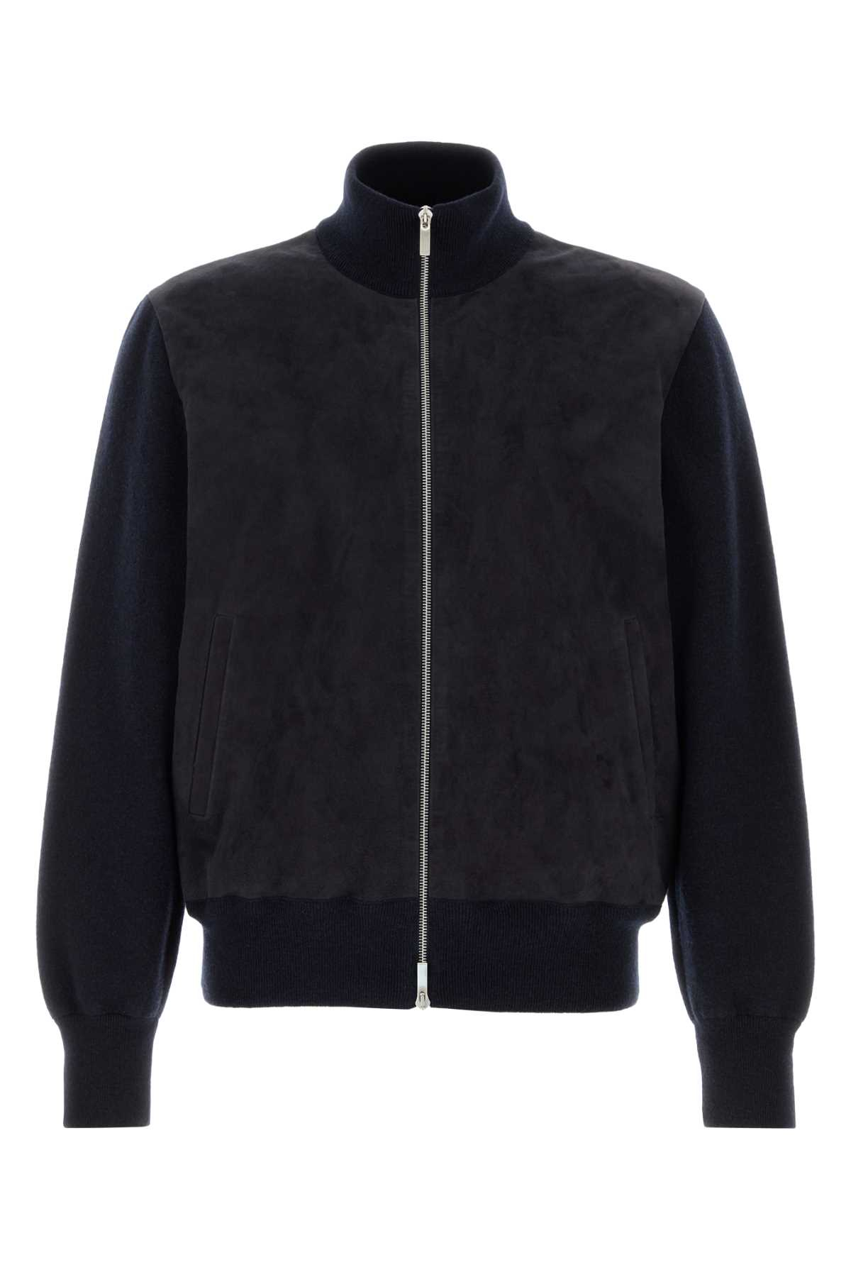 [Salvatore Ferragamo] Bomber Jacket FW26 145330791048 NEWNAVY