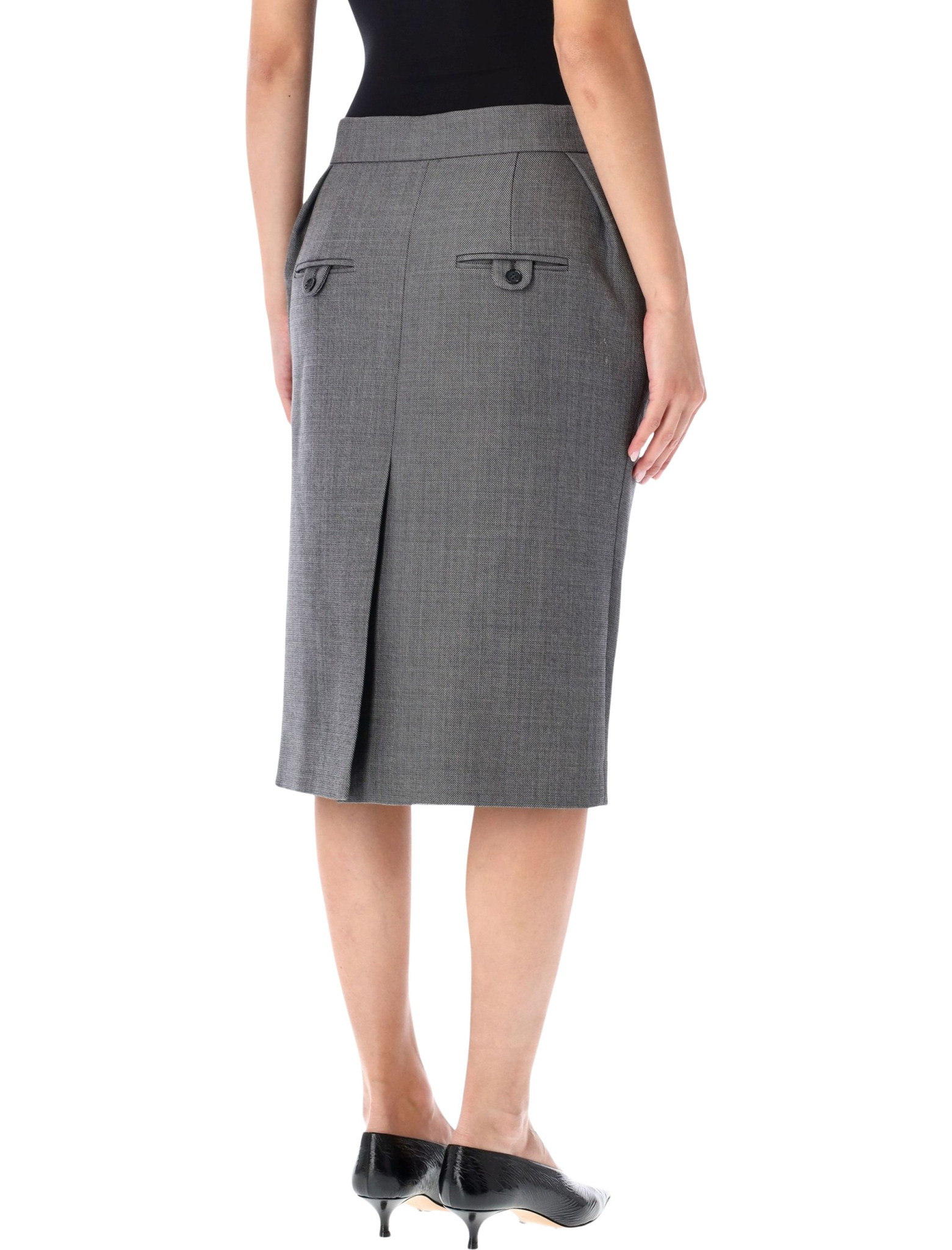 [MAGDA BUTRYM] Midi skirt FW26 124726GREY