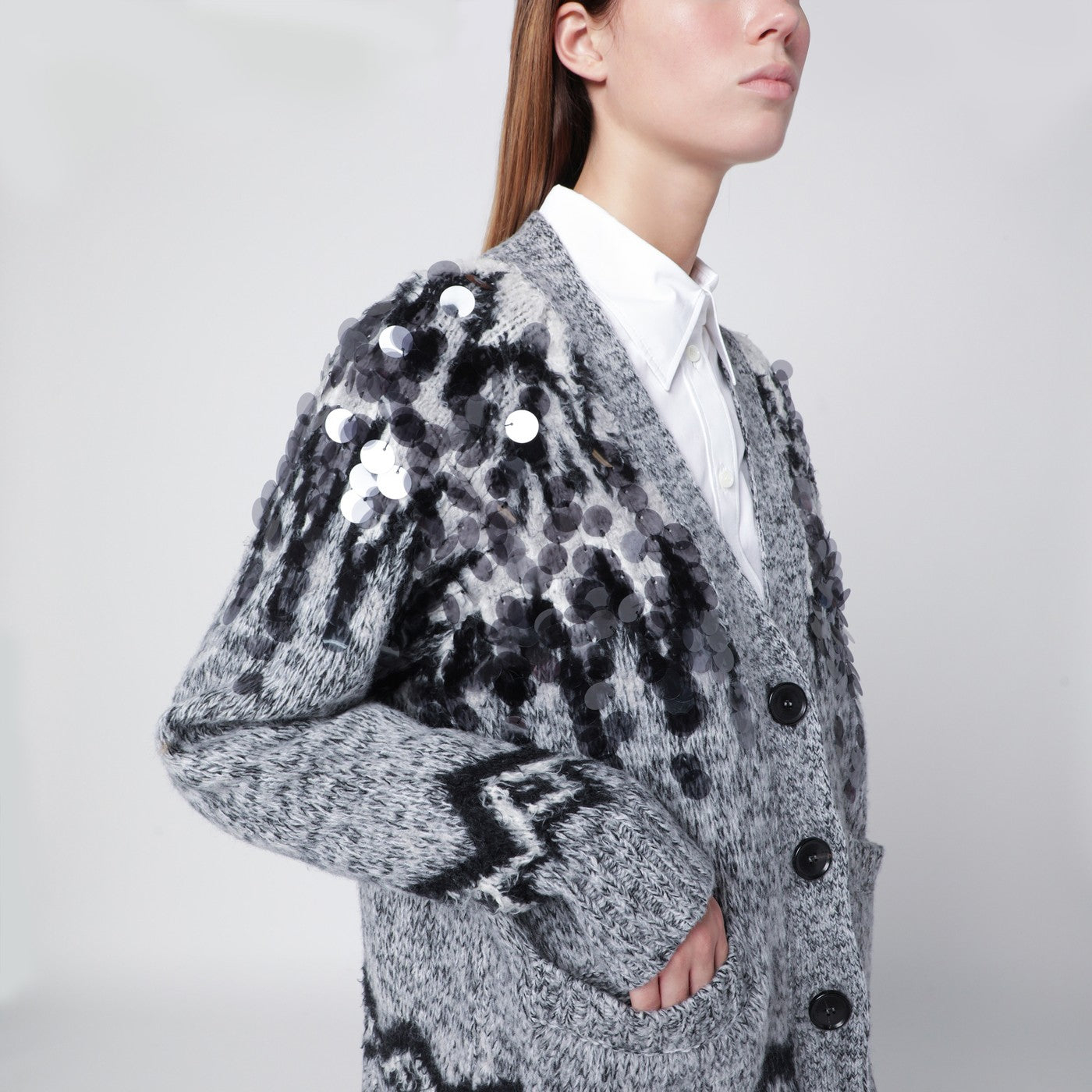 [ROBERTO COLLINA] Cardigan FW25 253F44010RWO
