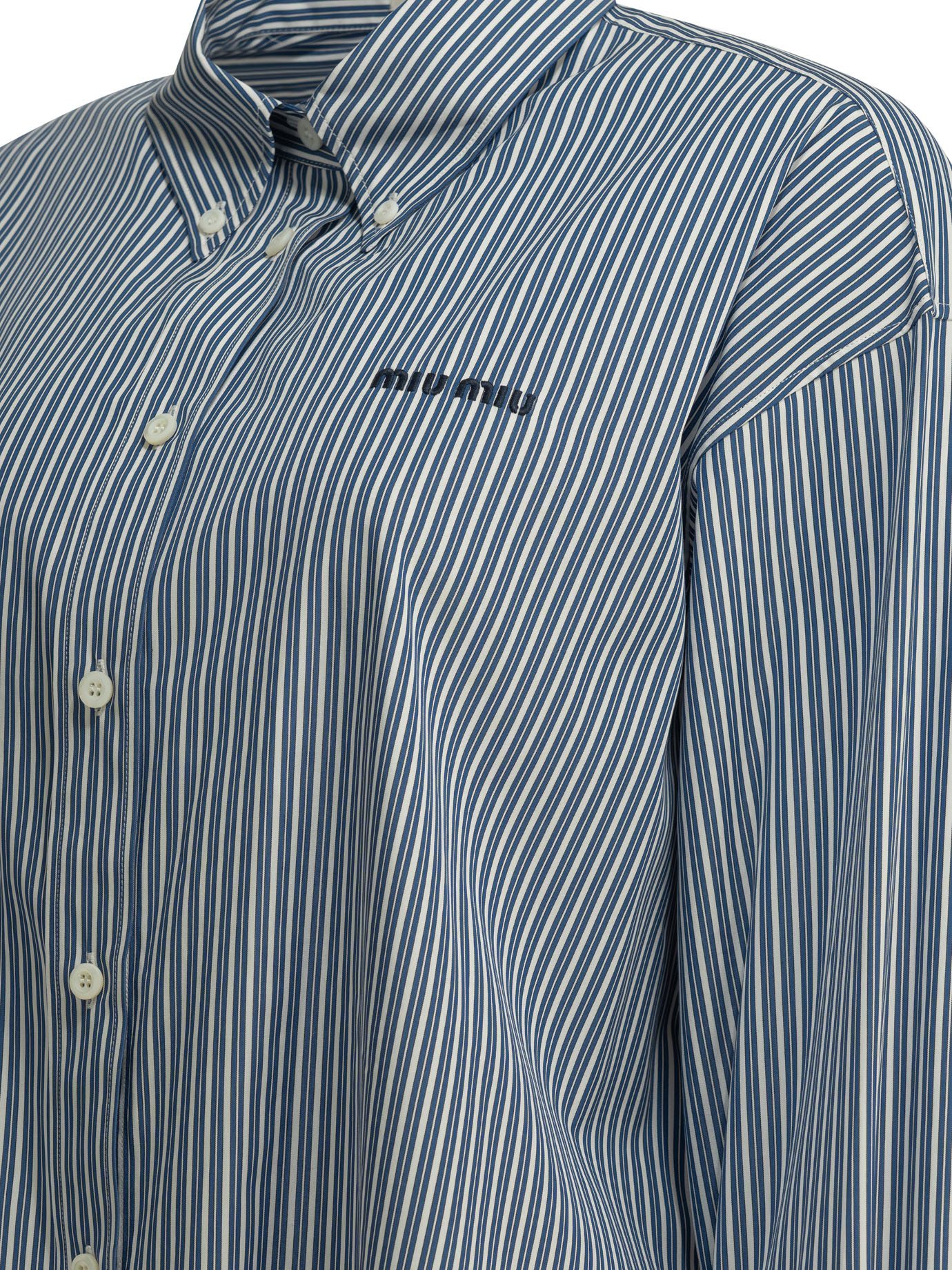 [Miu Miu] Shirts Long Sleeve FW26 MK2047195DF098Z S OOO