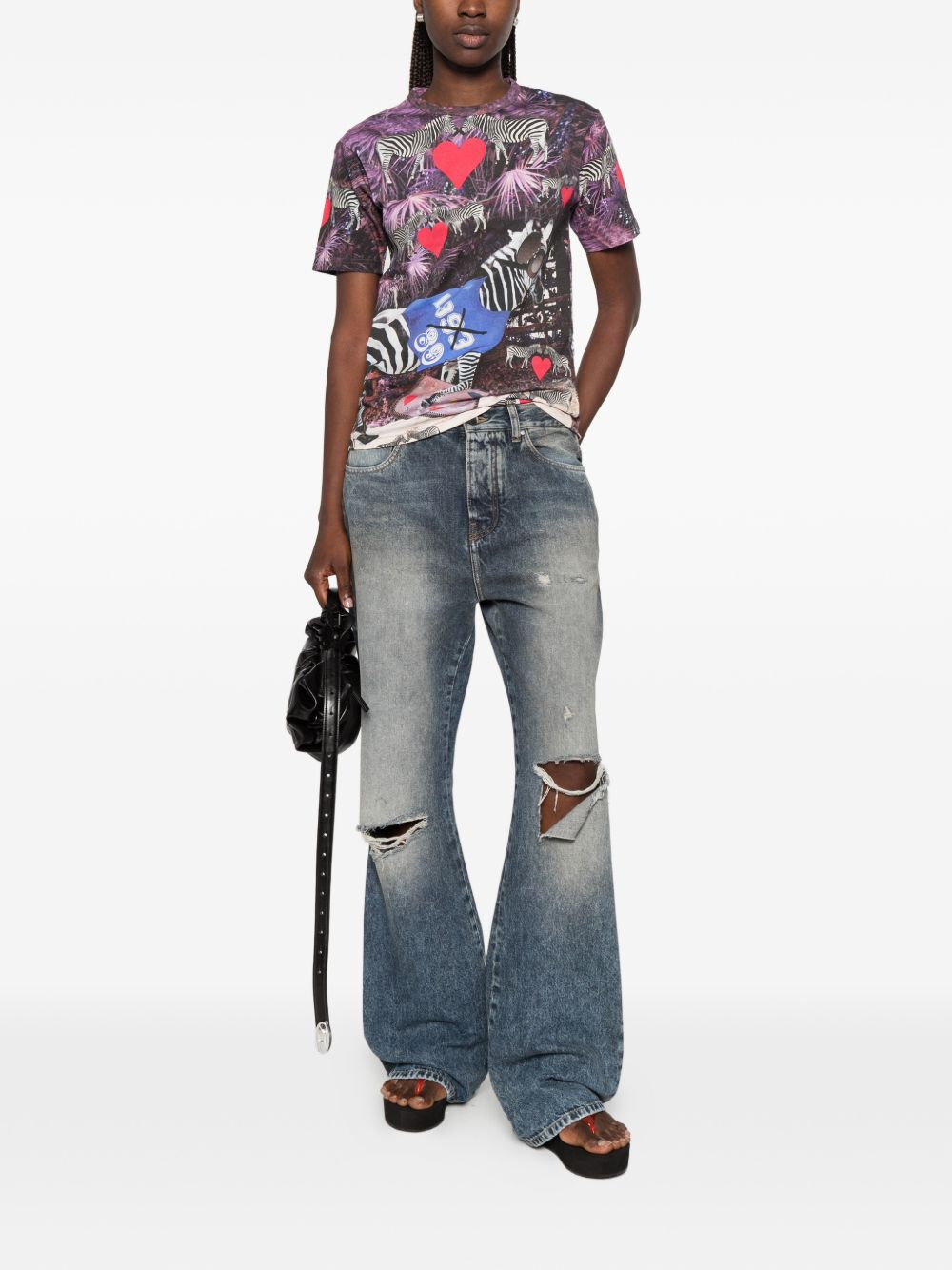 [THE ARTISTYLIST] T-shirts Short Sleeve SS26 VIOLET Z COTTON TSHIRT MLT