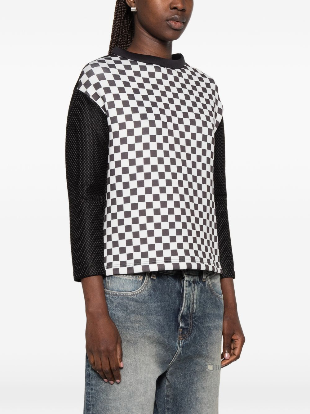 [THE ARTISTYLIST] Sweatshirt SS26 CHECK SWEATER MLT
