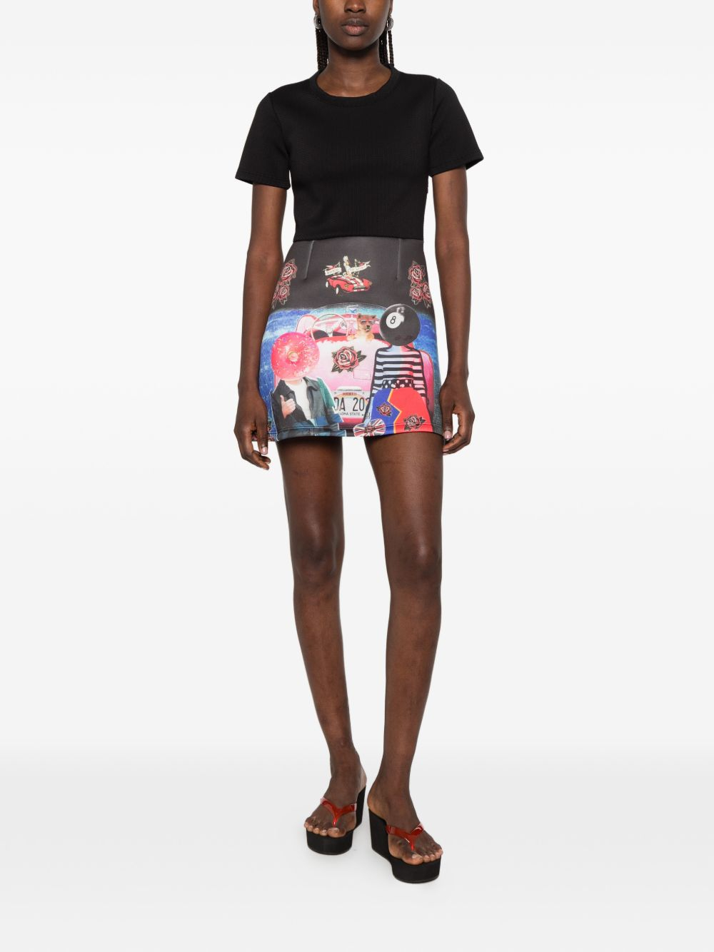 [THE ARTISTYLIST] Short sleeve dress SS26 CAR NEW DRESS MLT