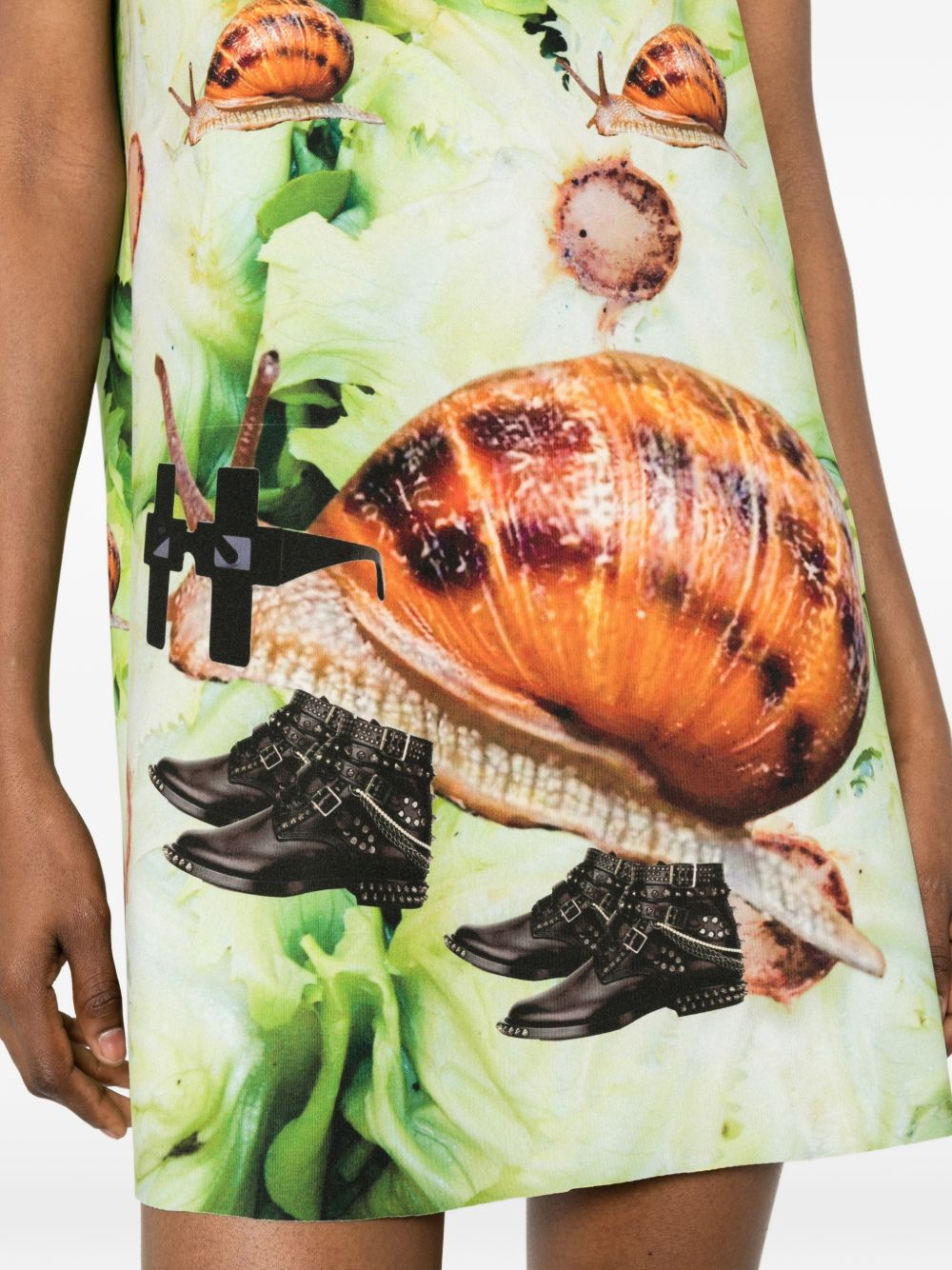 [THE ARTISTYLIST] Sleeveless dress SS26 ROCKSALAD SCUBA DRESS MLT
