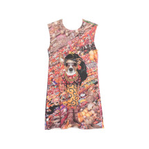 [THE ARTISTYLIST] Sleeveless dress SS26 JEWELERY SCUBA DRESS MLT