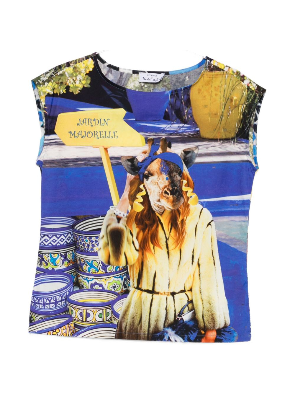 [THE ARTISTYLIST] T-shirts Sleeveless SS26 JARDEN TOP COTTON MLT
