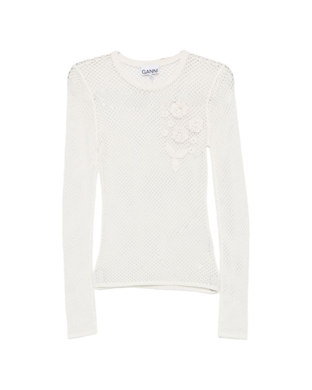 [GANNI] T-shirts Long Sleeve SS26 A1070231 135