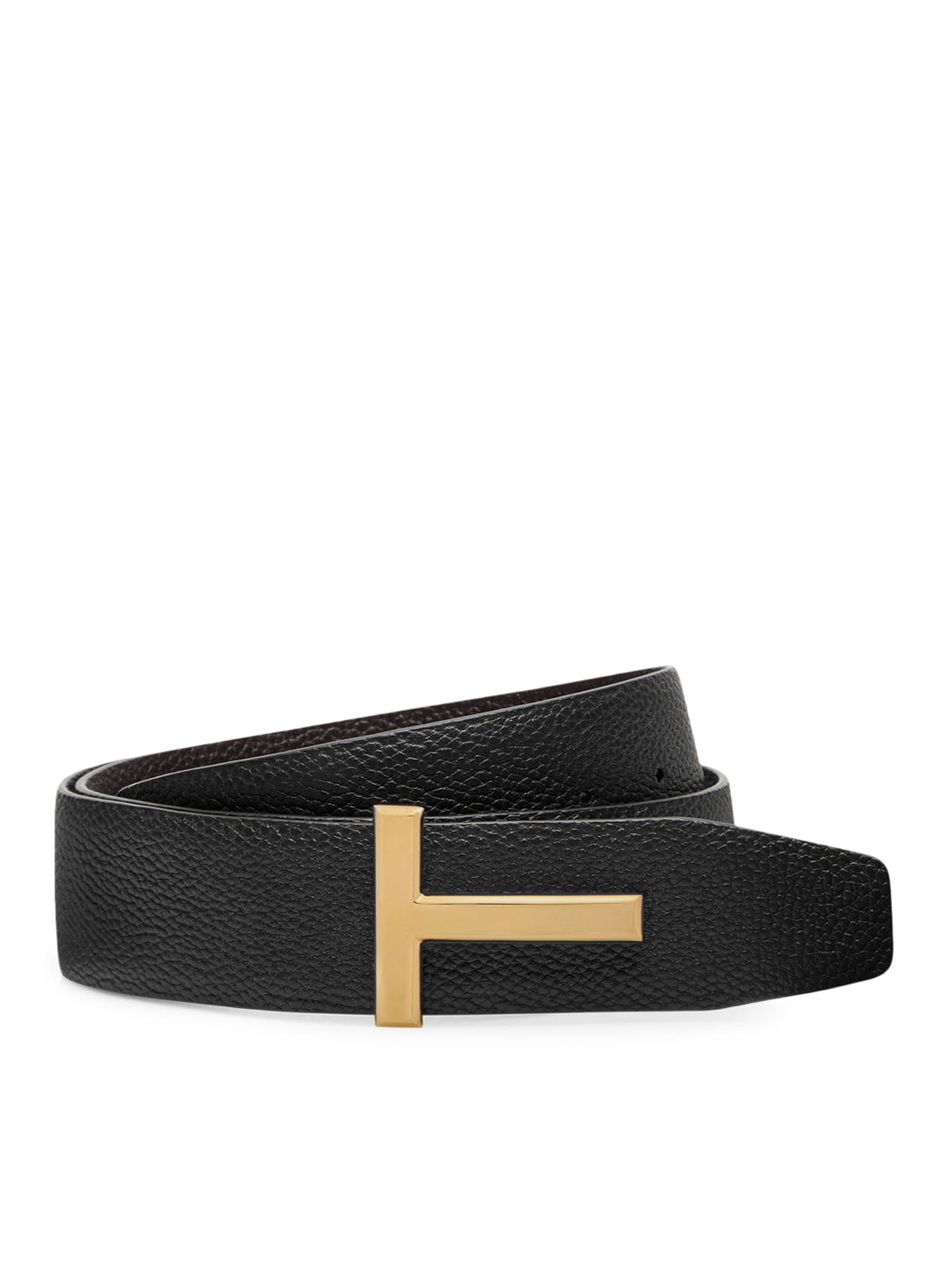 [Tom Ford] Belt SS26 TB178LCL236GENB BROWN BLACK