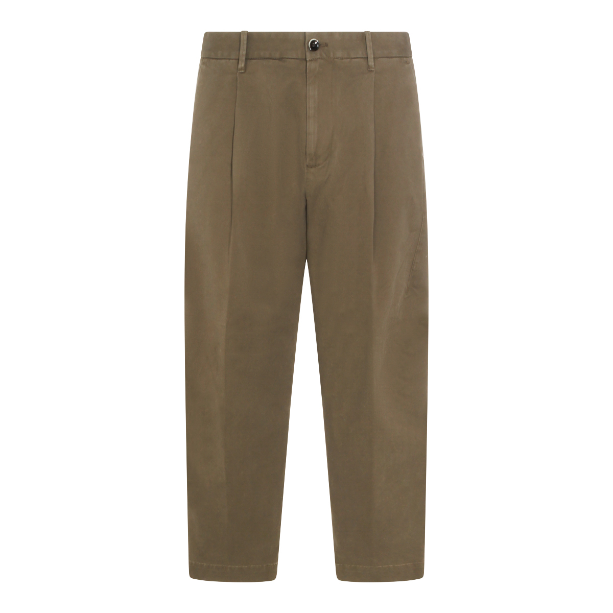 [Nine in the morning] Trousers SS26 GIG30A13SQOLIVA