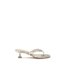 Snake-print Juliette Thong Sandals