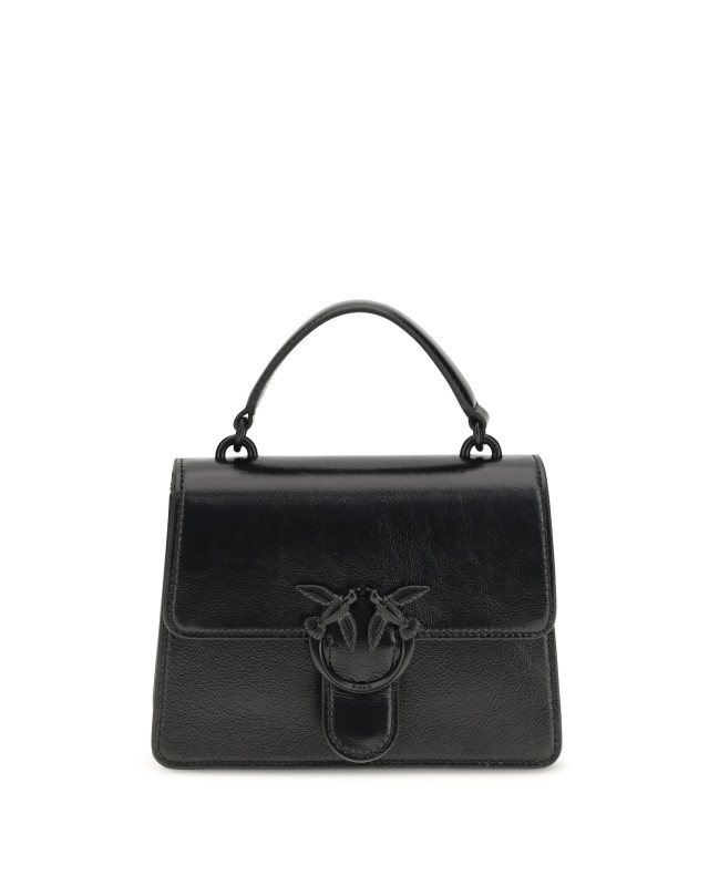 Shiny leather Love One Top mini Handbag