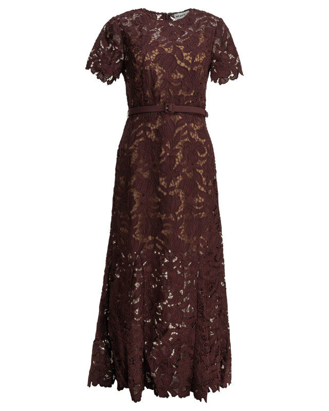 [Self-portrait] Dress FW26 PF26-107M-BUBURGUNDY