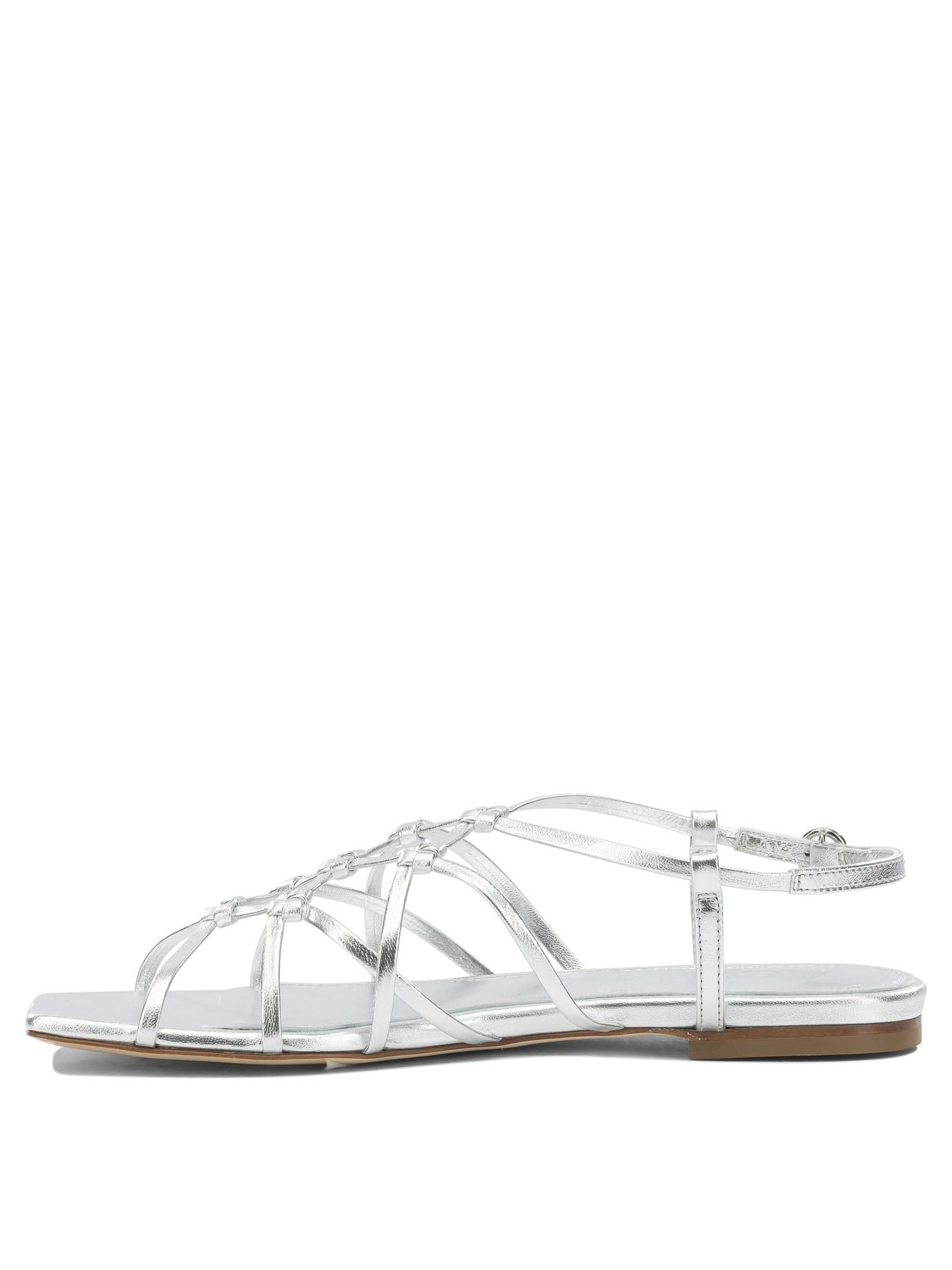 [Aeyde] Sandals FW26 ANISALAMINATED NAPPA LEATHERSILVER
