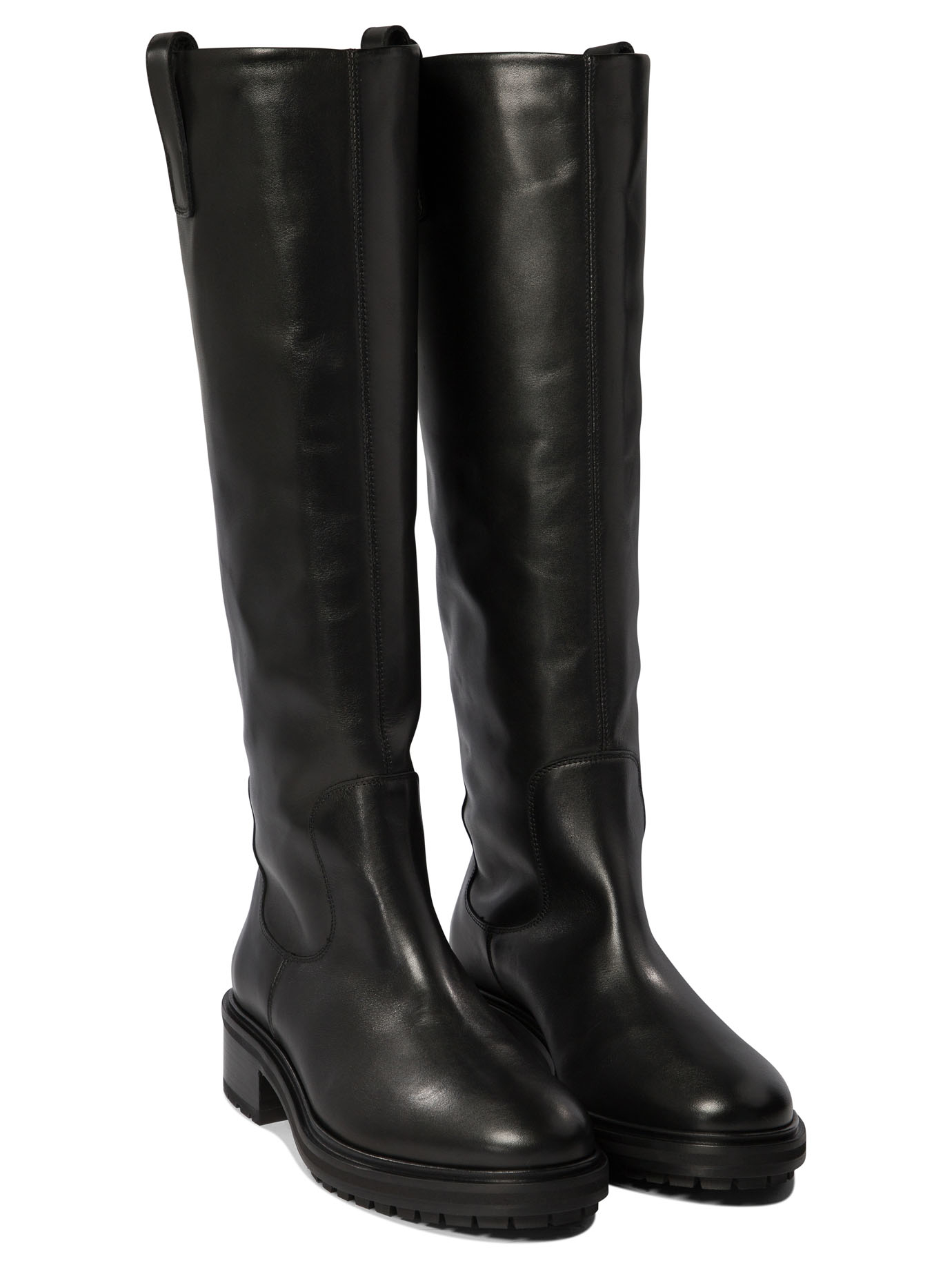 [Aeyde] Long Boots FW26 HENRYCALF LEATHERBLACK