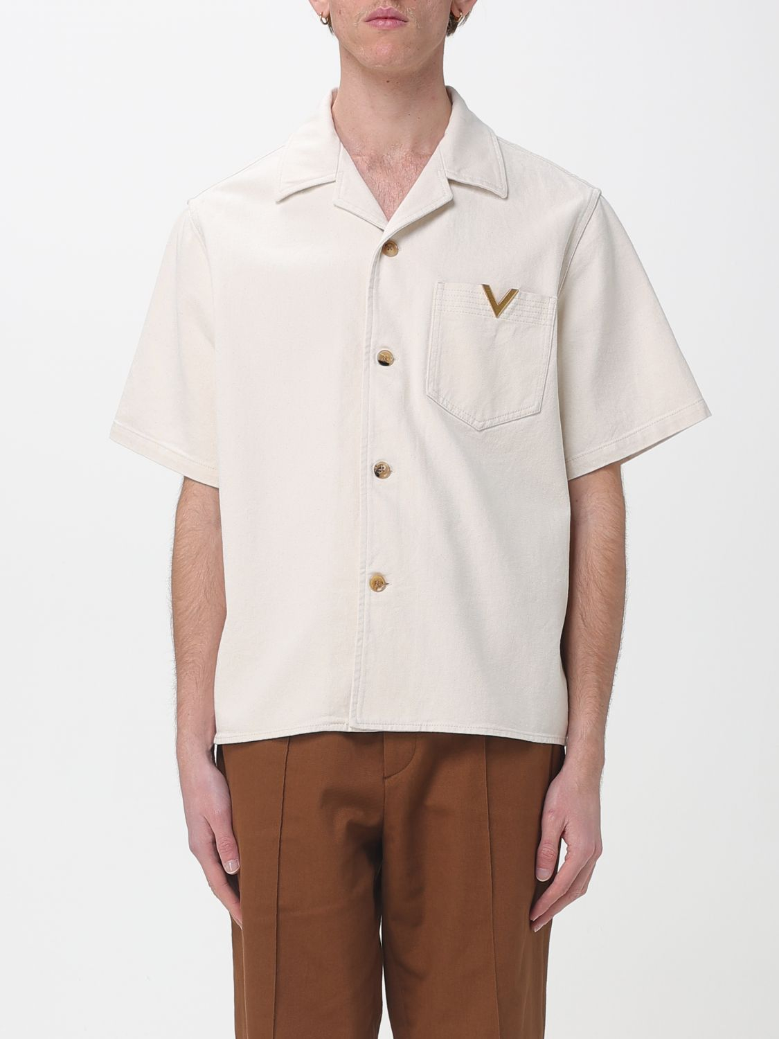 [Valentino] Shirts Short Sleeve SS26 8V3DBA10B9W A03