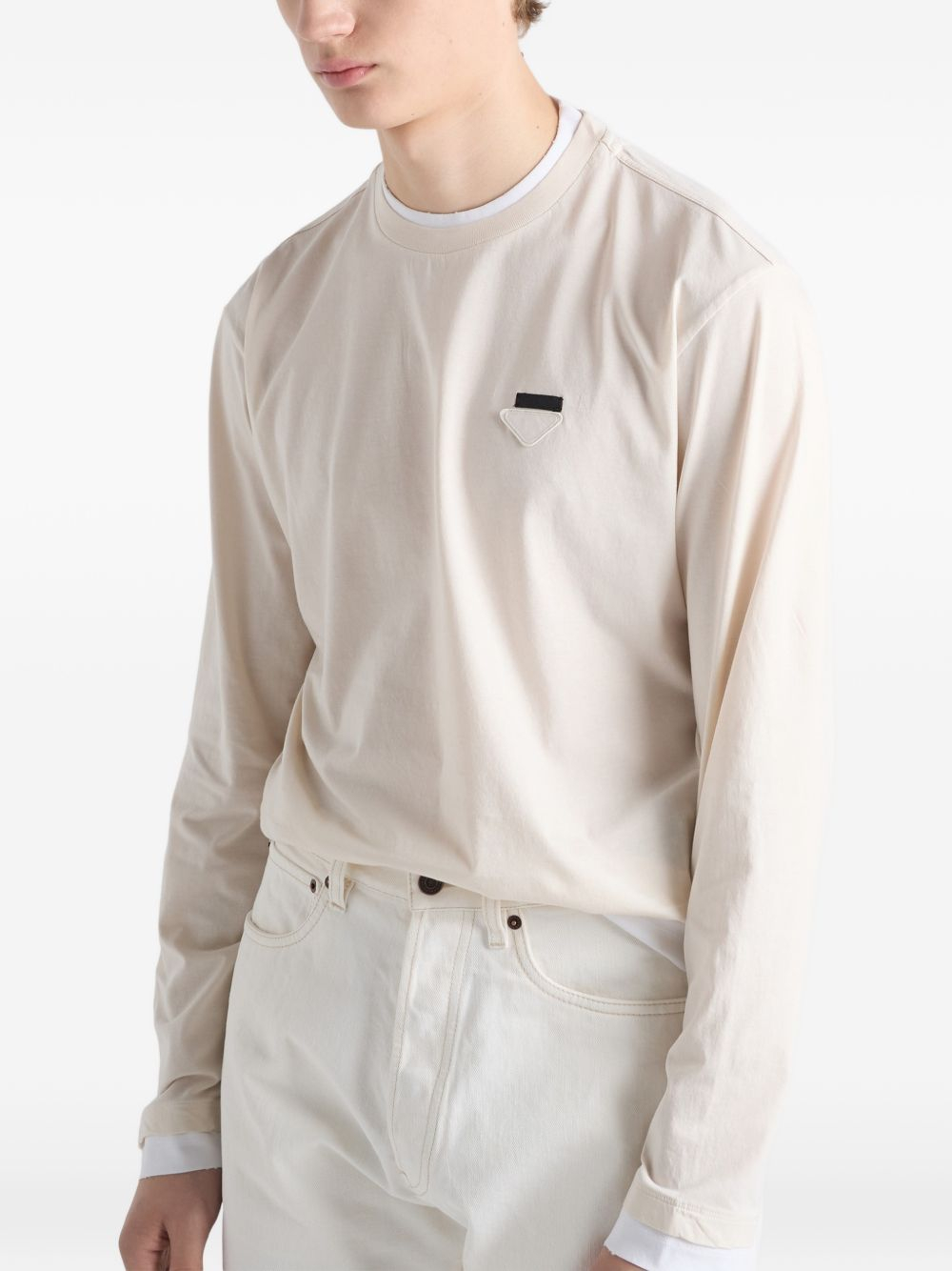 [Prada] T-shirts Long Sleeve FW26 UJL73B11CDF0P40