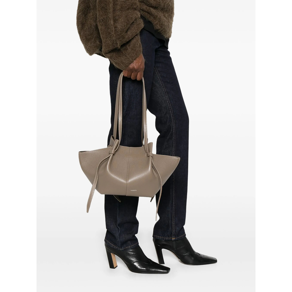 [YUZEFI] Shoulder bag FW26 MOCHI LEATHER TAUPE
