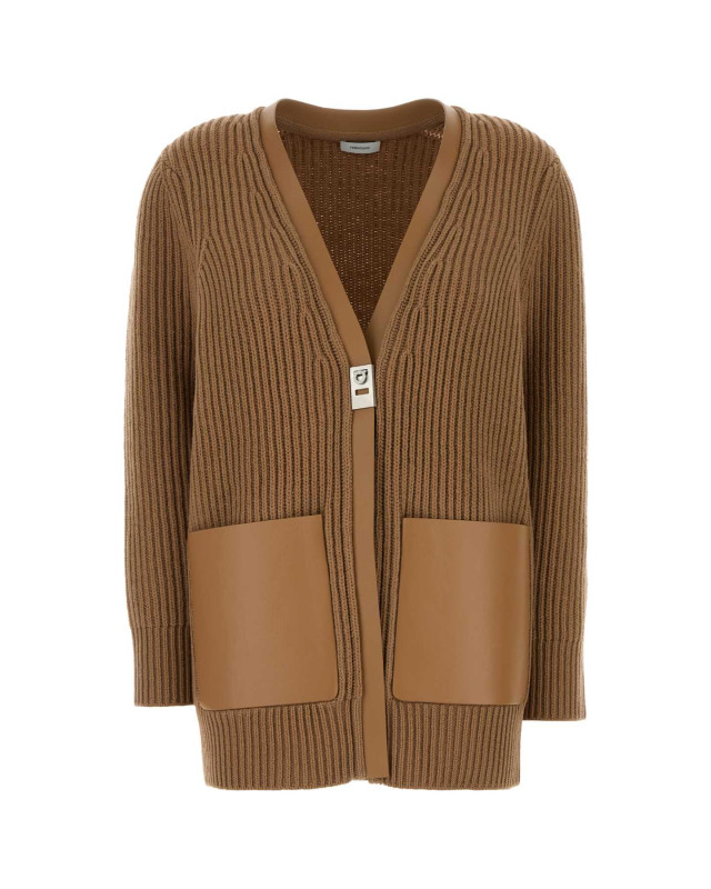 [Salvatore Ferragamo] Cardigan SS26 13H299790974 CAMEL