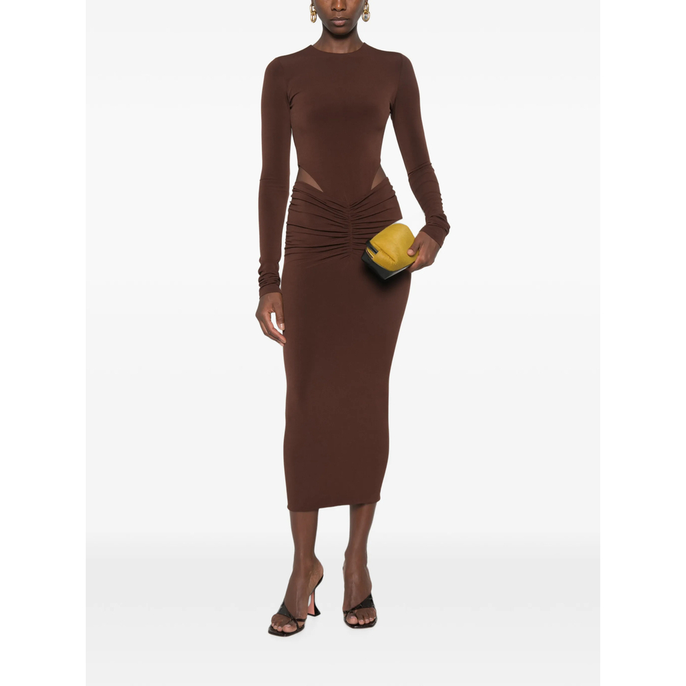 [THE ANDAMANE] Long sleeve dress FW26 T200165A TJP199 DKBRO