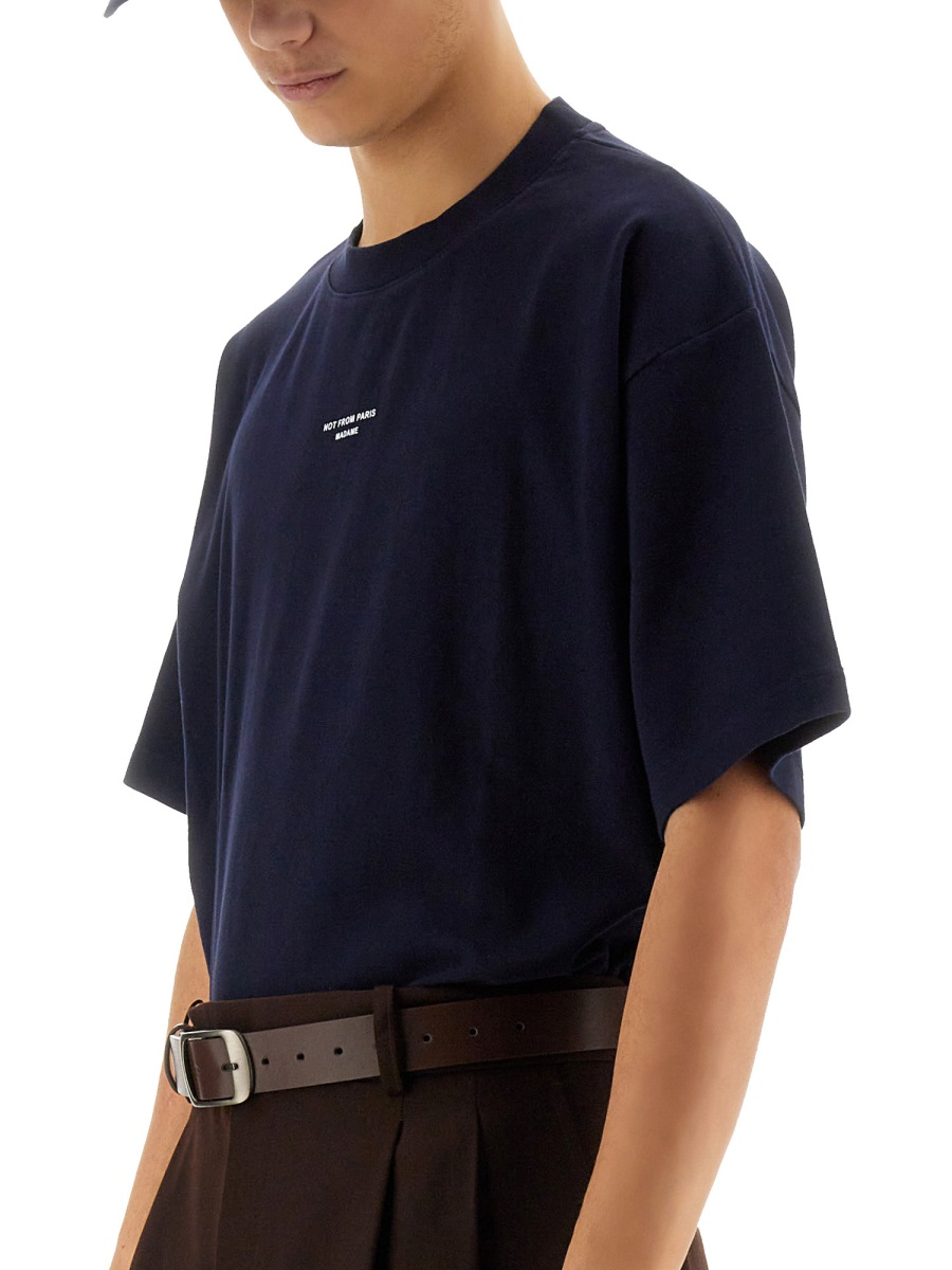 [DROLE DE MONSIEUR] T-shirts Short Sleeve FW26 TS202_CO002NAVY