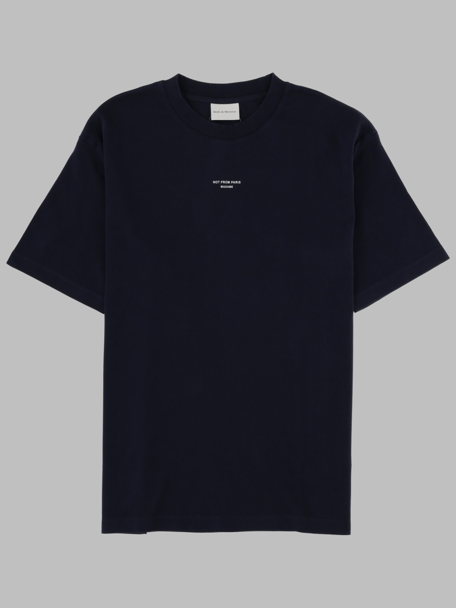 [DROLE DE MONSIEUR] T-shirts Short Sleeve FW26 TS202_CO002NAVY