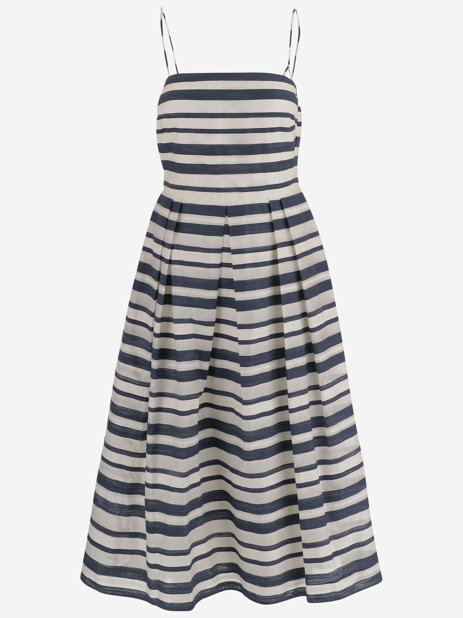 [LAUREN RALPH LAUREN] Sleeveless dress SS26 P08699001NAVYCREAM