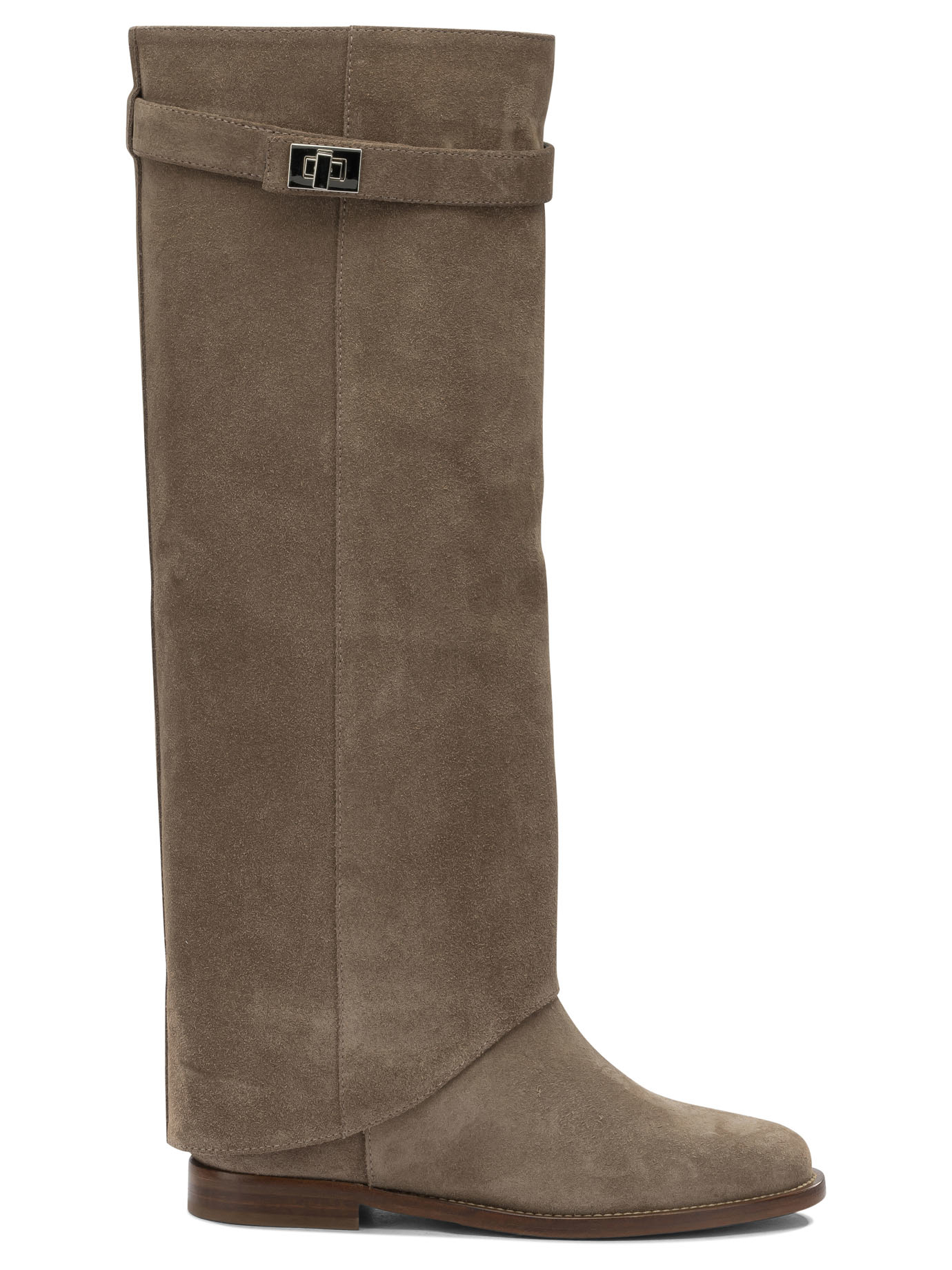 [VIA ROMA 15] Long Boots FW26 4668VELOURCHAMPAGNE
