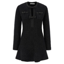 [SELF PORTRAIT] Long sleeve dress SS26 RS26210SBBLACK