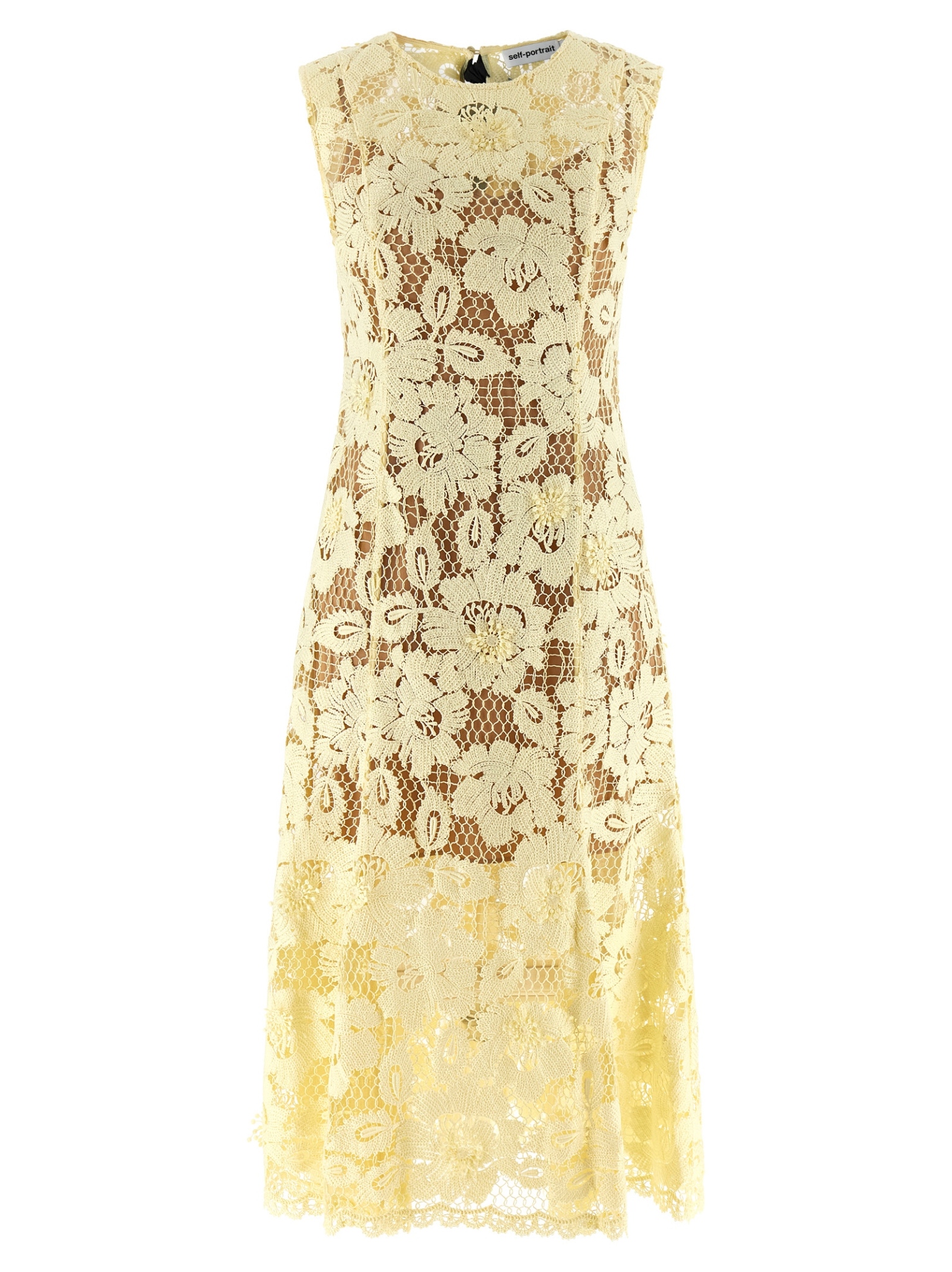 [SELF PORTRAIT] Sleeveless dress SS26 SS26094MYYELLOW