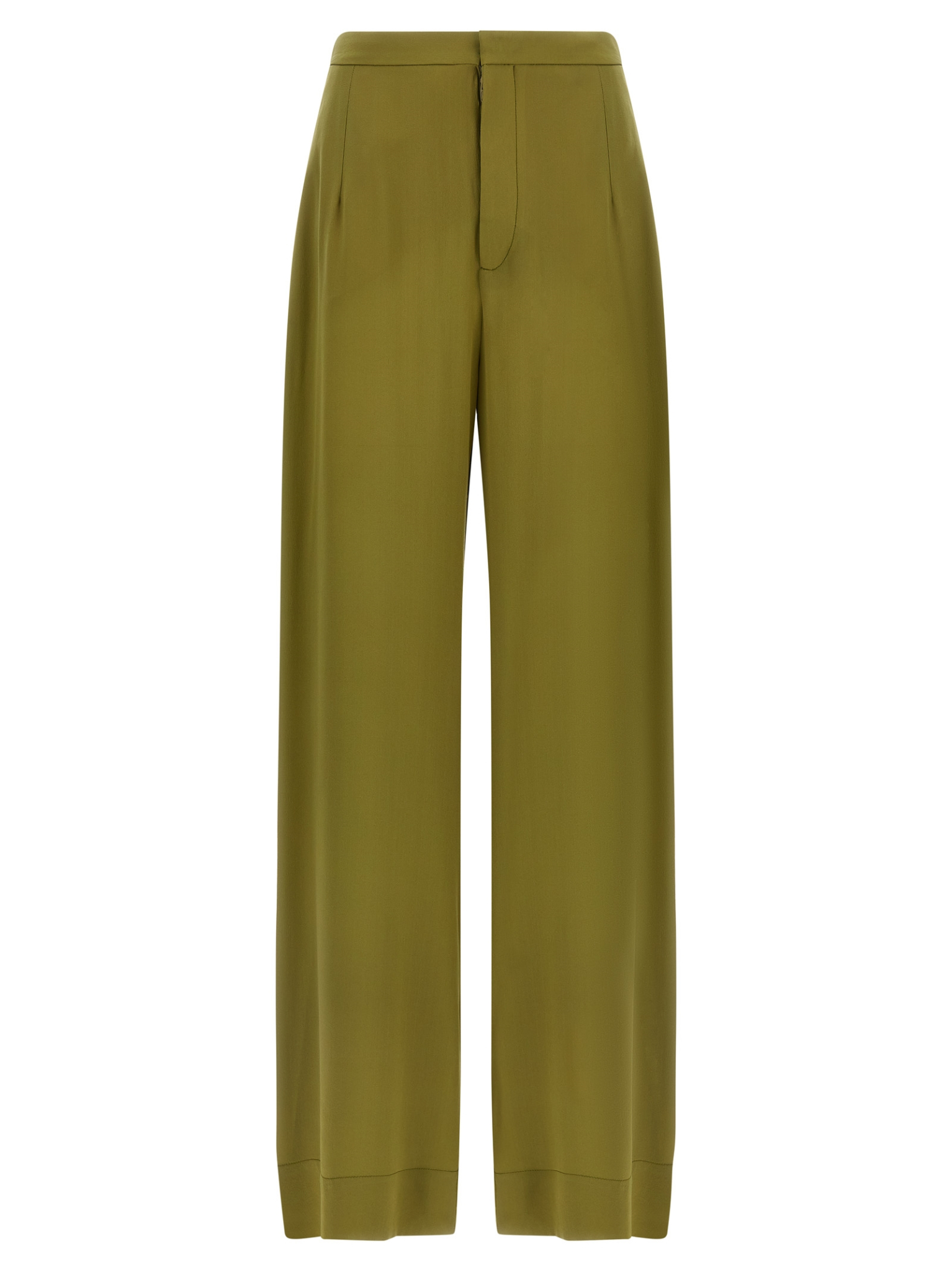 [MAISON JEJIA] Trousers SS26 MJD2554141BIKHAKISILK