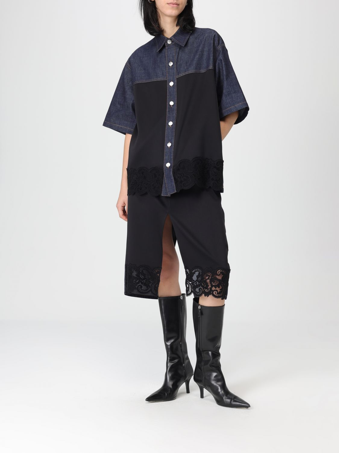 [Stella McCartney] Shirts Short Sleeve SS26 6D04423SQH4 54083