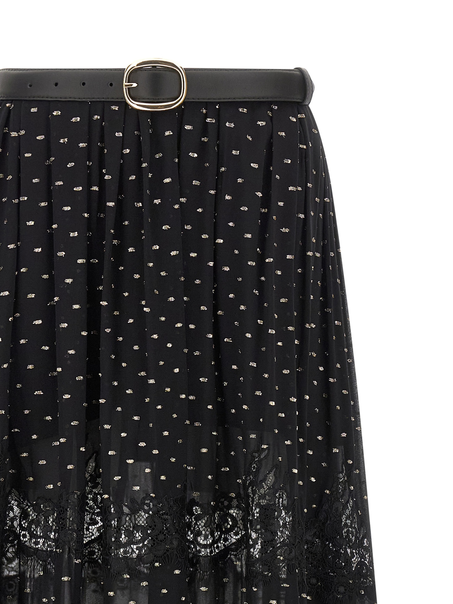[SELF PORTRAIT] Long skirt SS26 RS26196XSKBBLACK