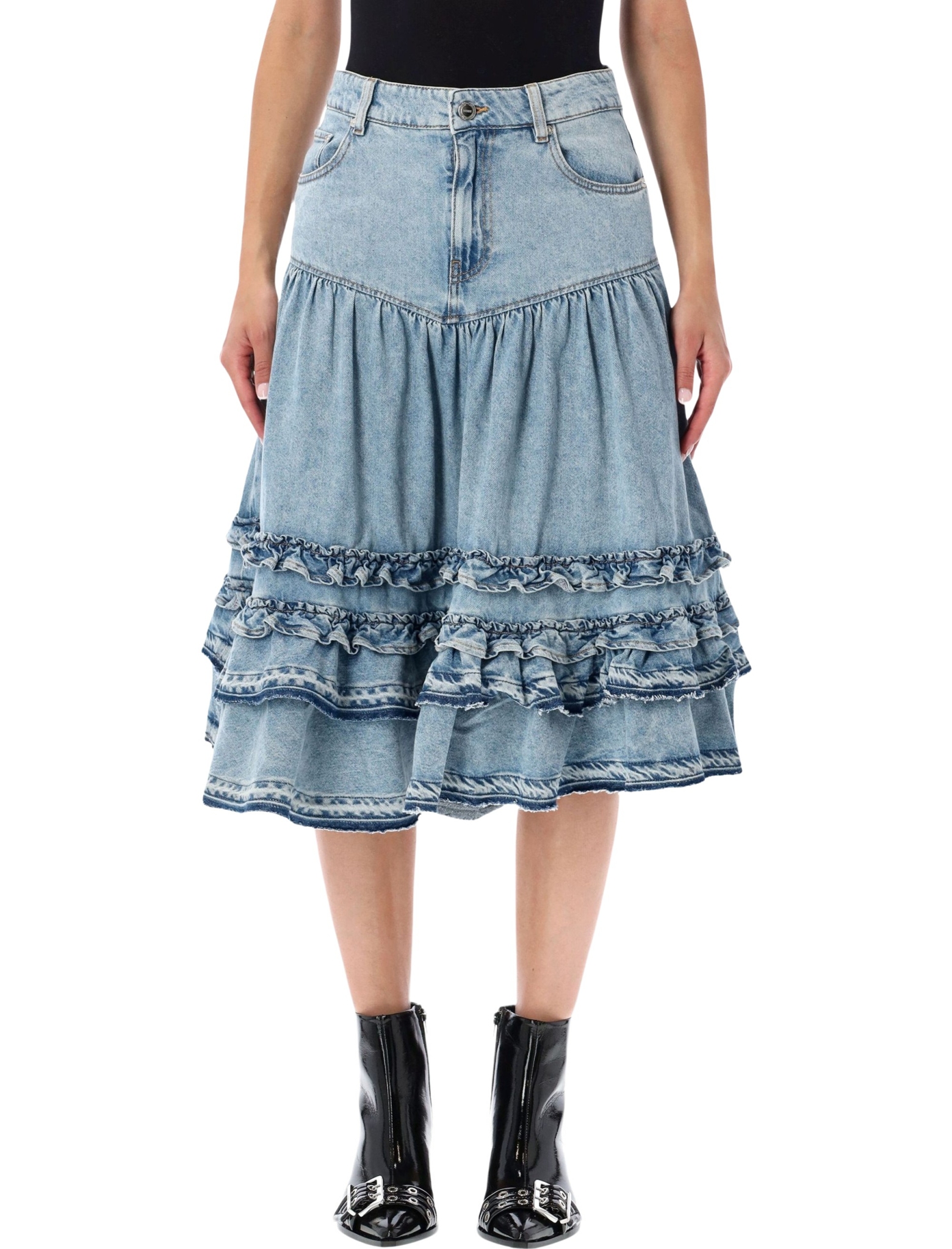 [GANNI] Midi skirt FW26 A109023012188565