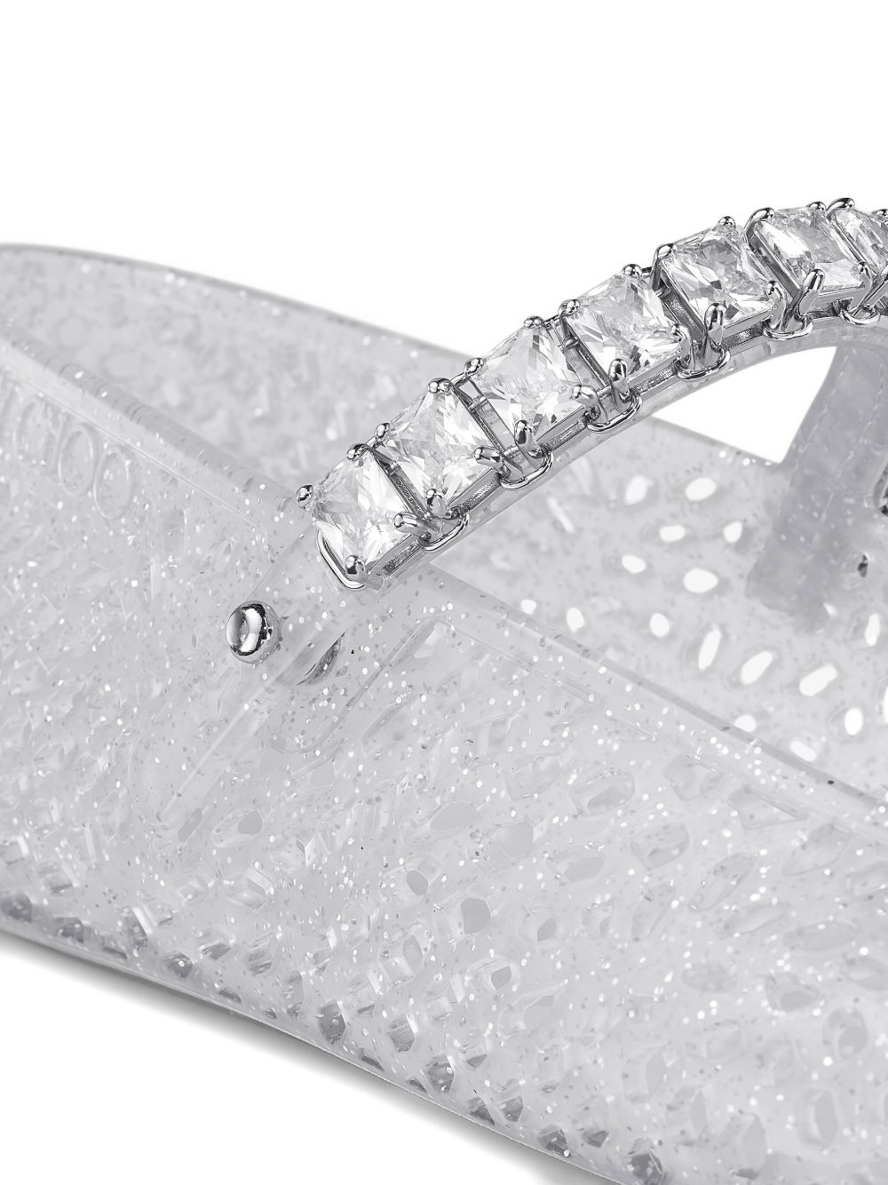 [Jimmy Choo] Flat shoes FW26 THEJELLYNTXCLEAR/SILVERMIX/CRYSTAL