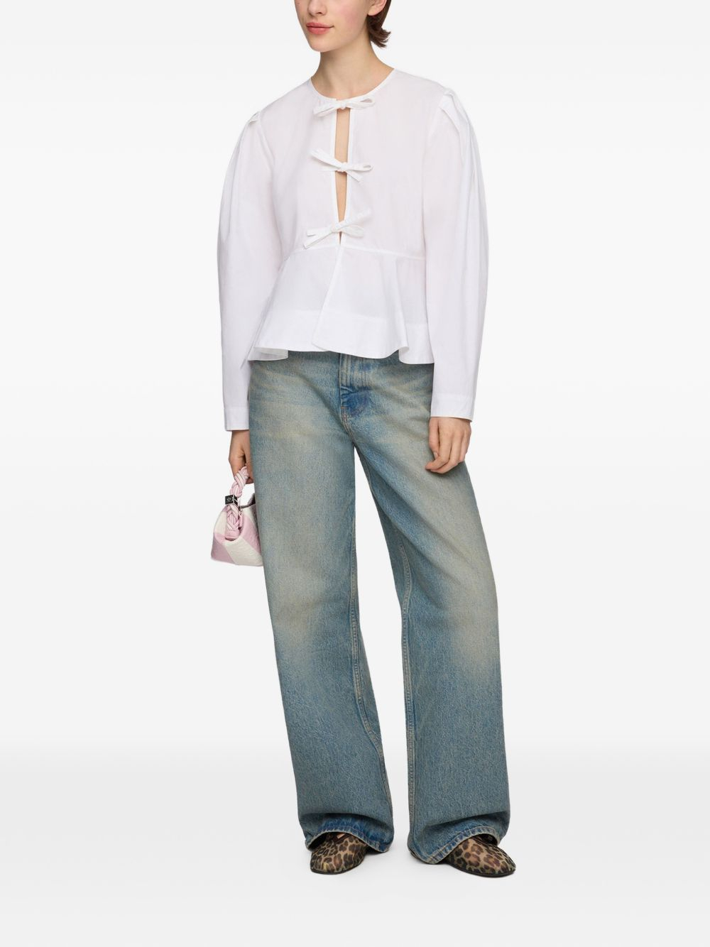 [GANNI] Shirts Long Sleeve FW26 A1040486151
