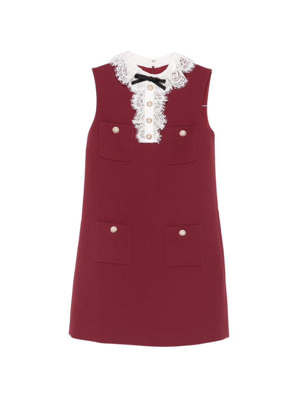 [Self - portrait] Sleeveless dress FW26 PF26-001SB-BUBURGUNDY
