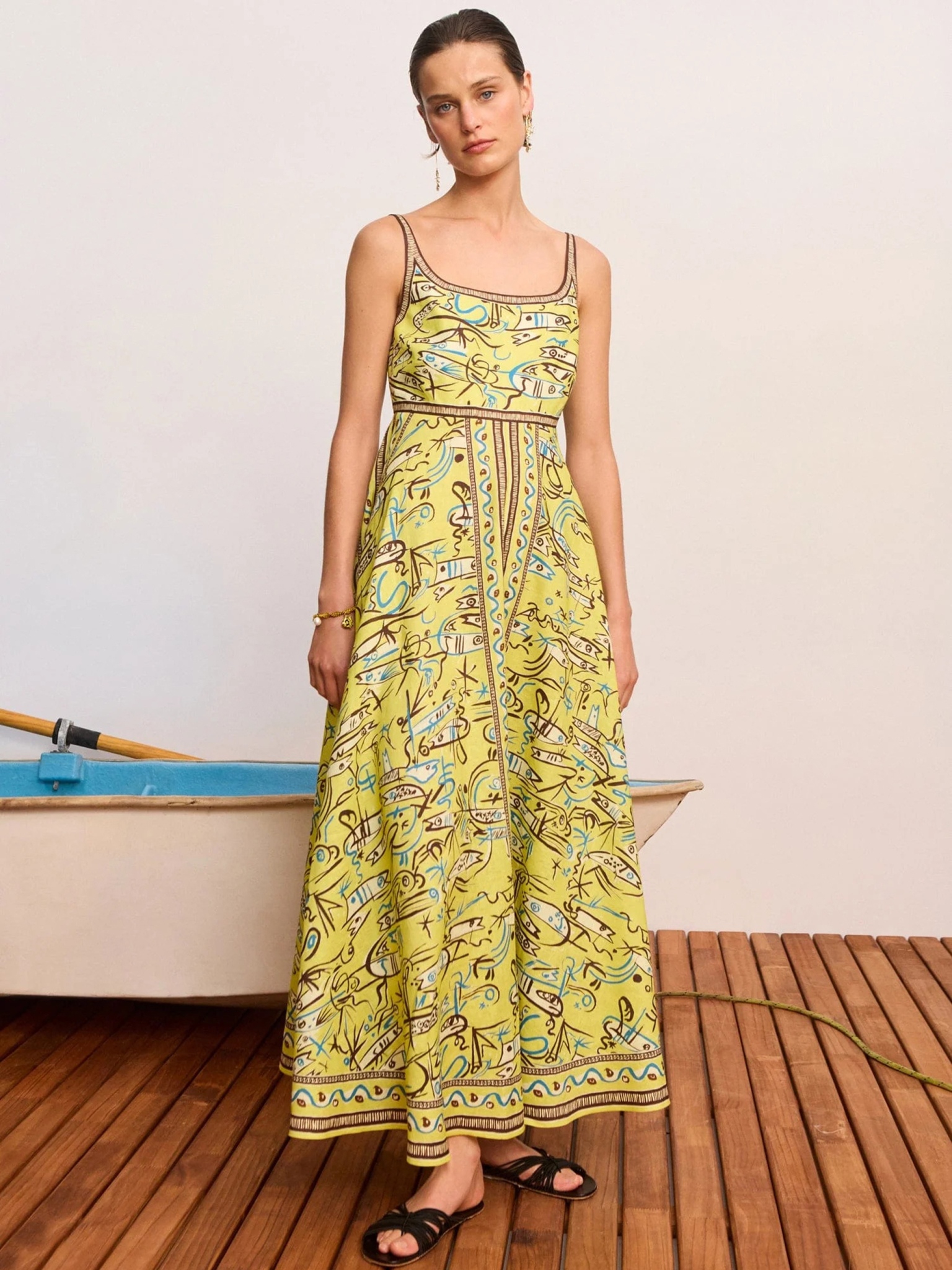 [Alemais] Sleeveless dress FW26 7325DYELLOW