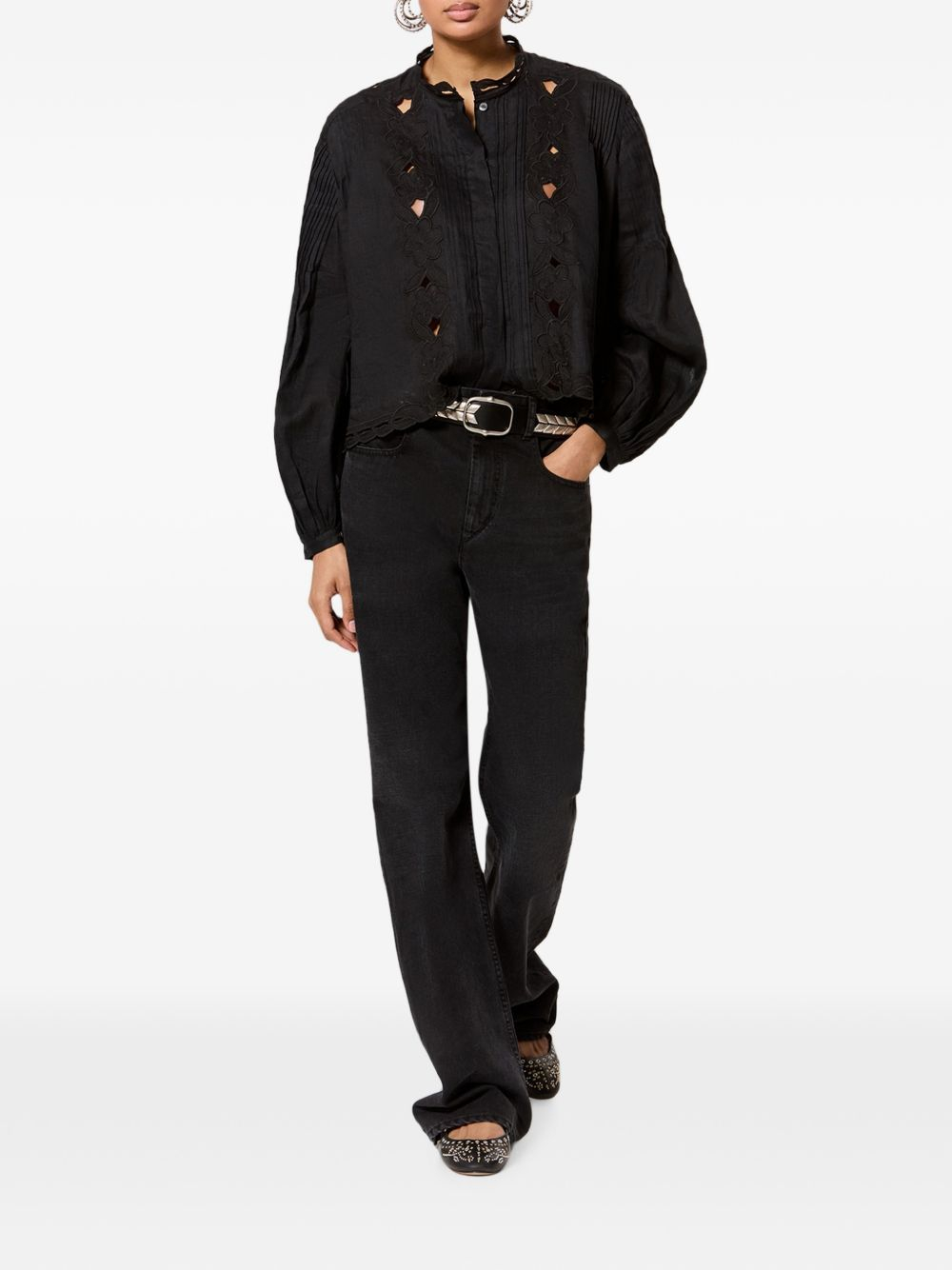 [Isabel Marant] Blouse FW26 HT0964FAD3J12I01BK