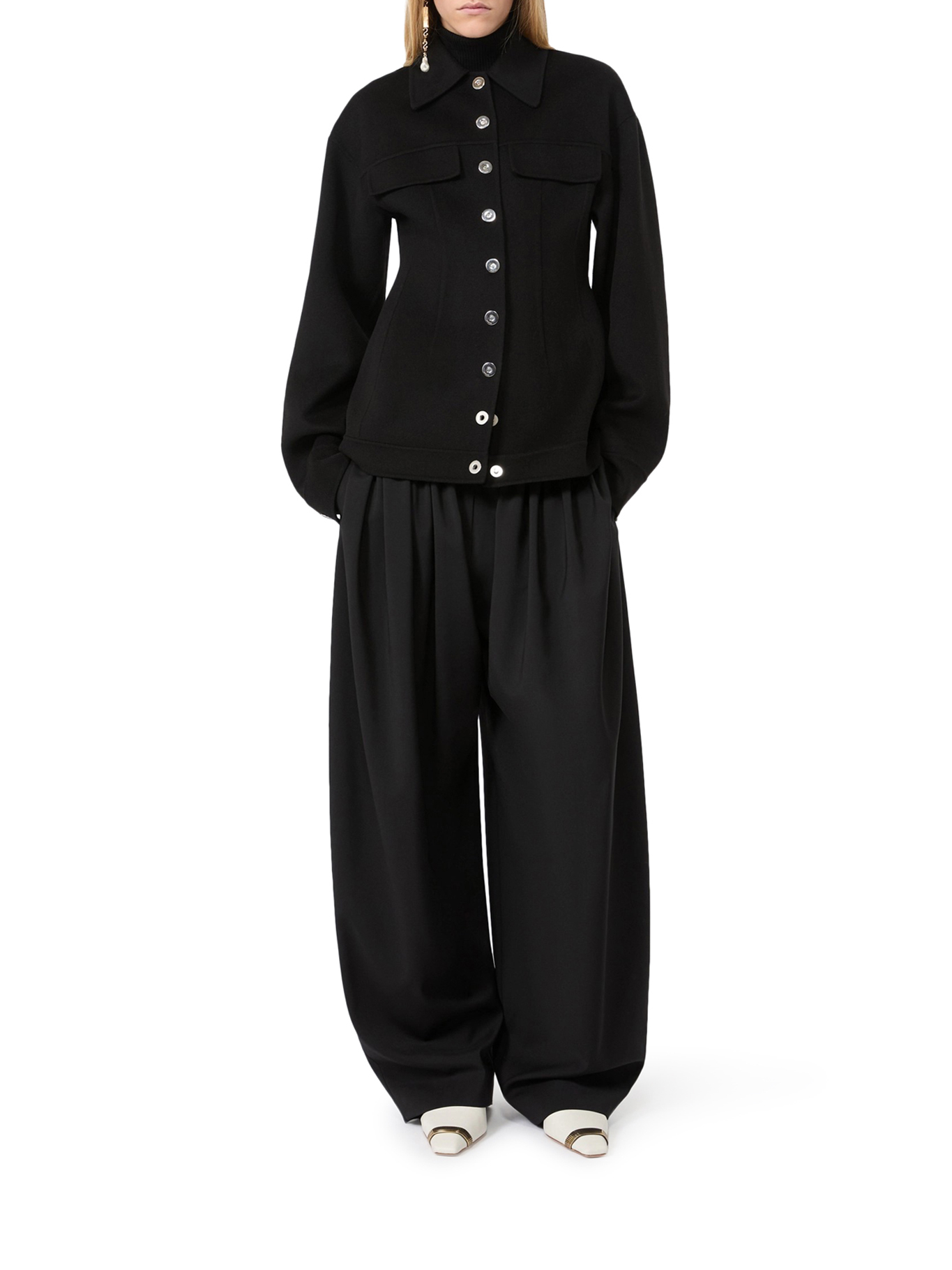 [SPORTMAX] Cardigan FW26 2622086011600013 BLACK