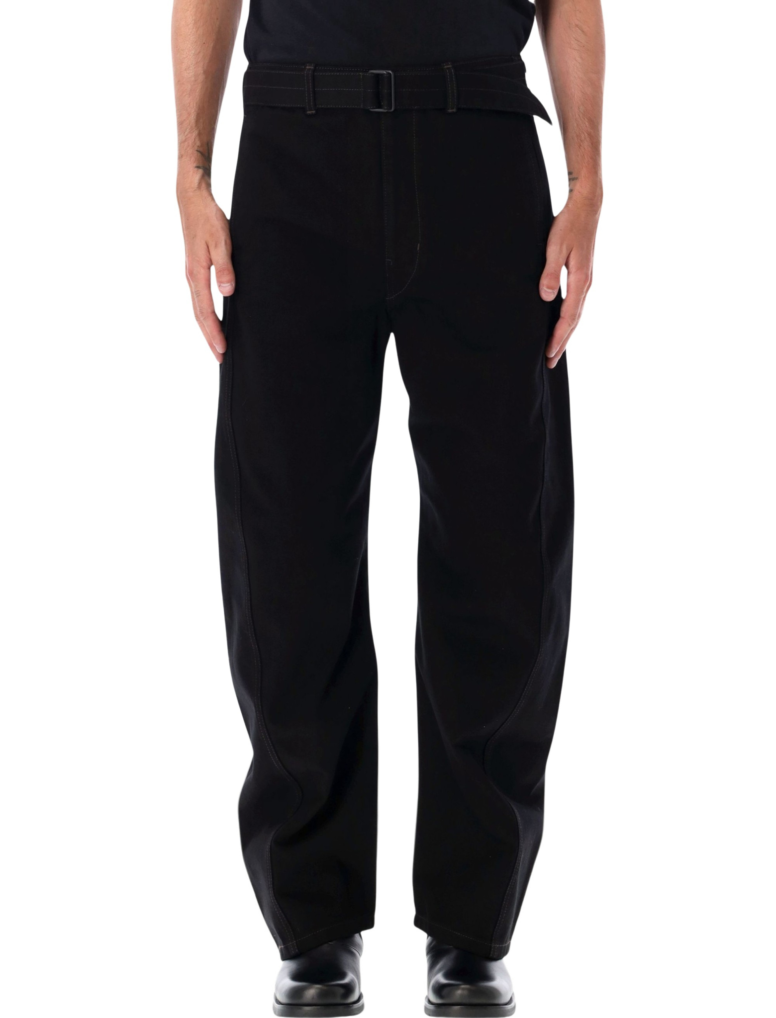 [LEMAIRE] Trousers FW26 PA326LD1055BK999