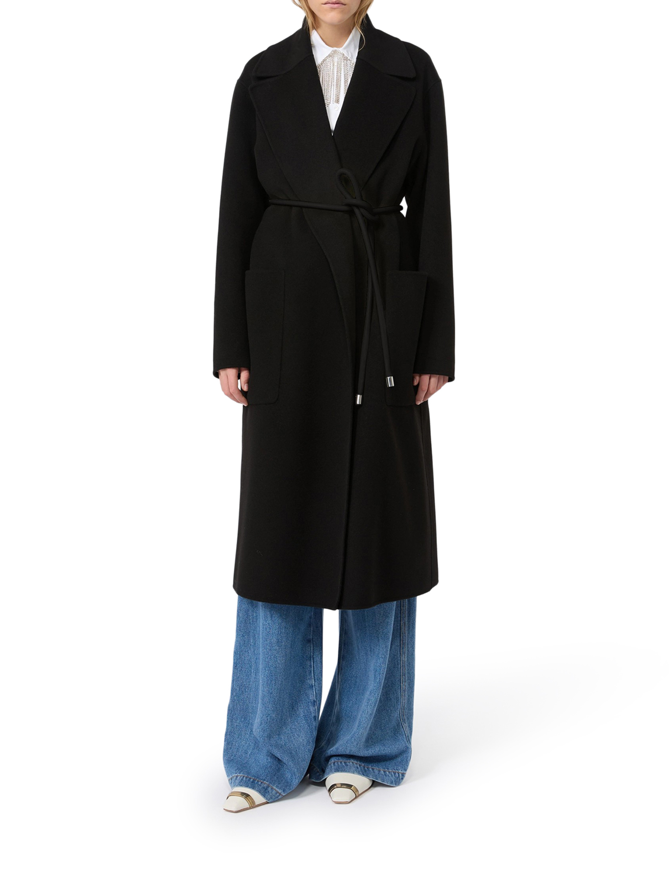 [SPORTMAX] Coat FW26 2622016011600013 BLACK
