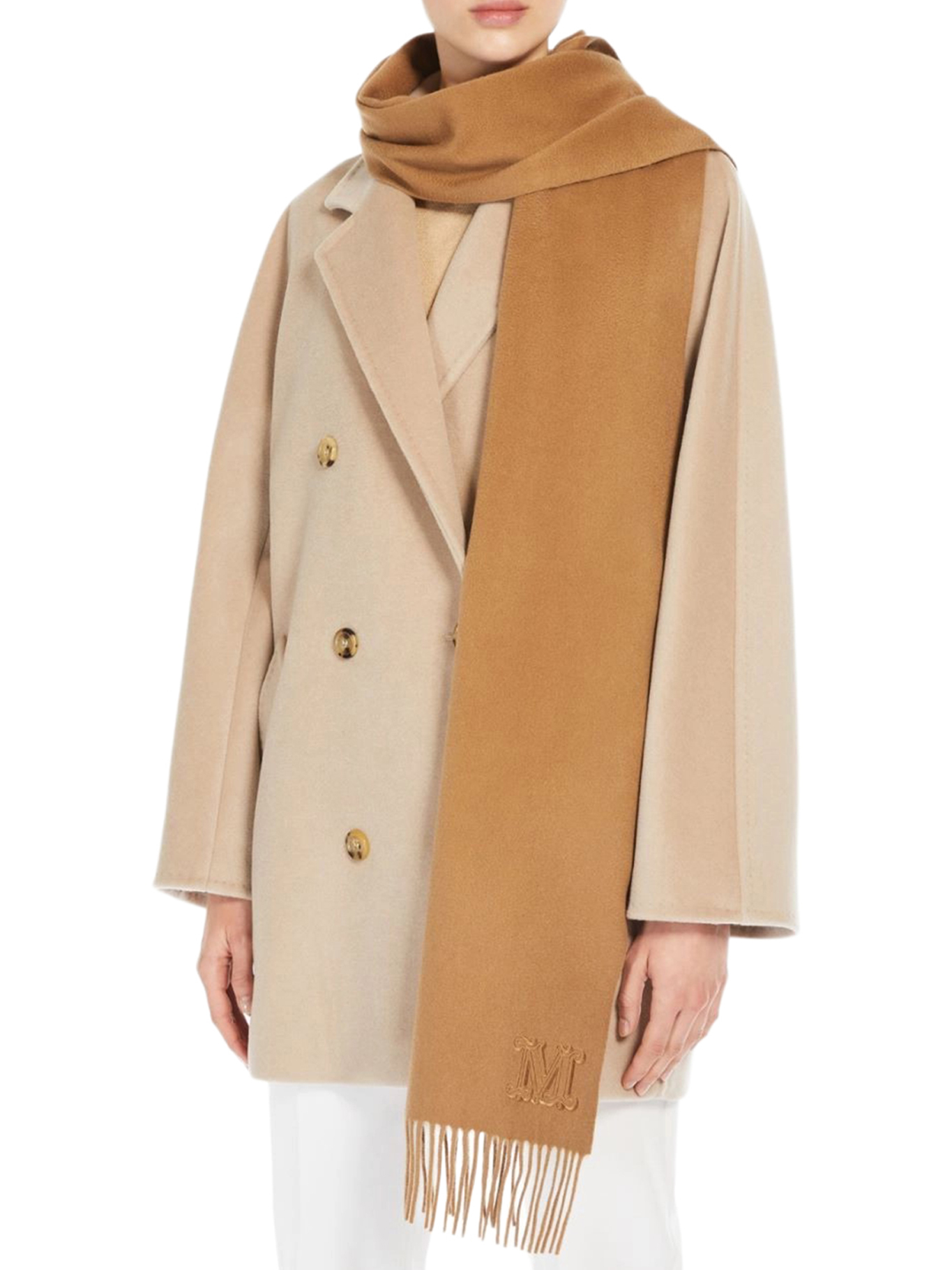 [Max Mara] Scarf FW26 2624546311600013 CAMEL
