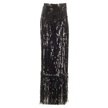 [Taller Marmo] Long skirt SS25 TM_PA2504_133BLACK