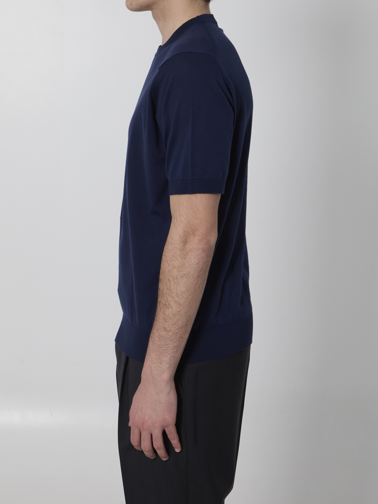 [JOHN SMEDLEY] T-shirts Short Sleeve SS26 KEMPTON__FRENCH NAVY