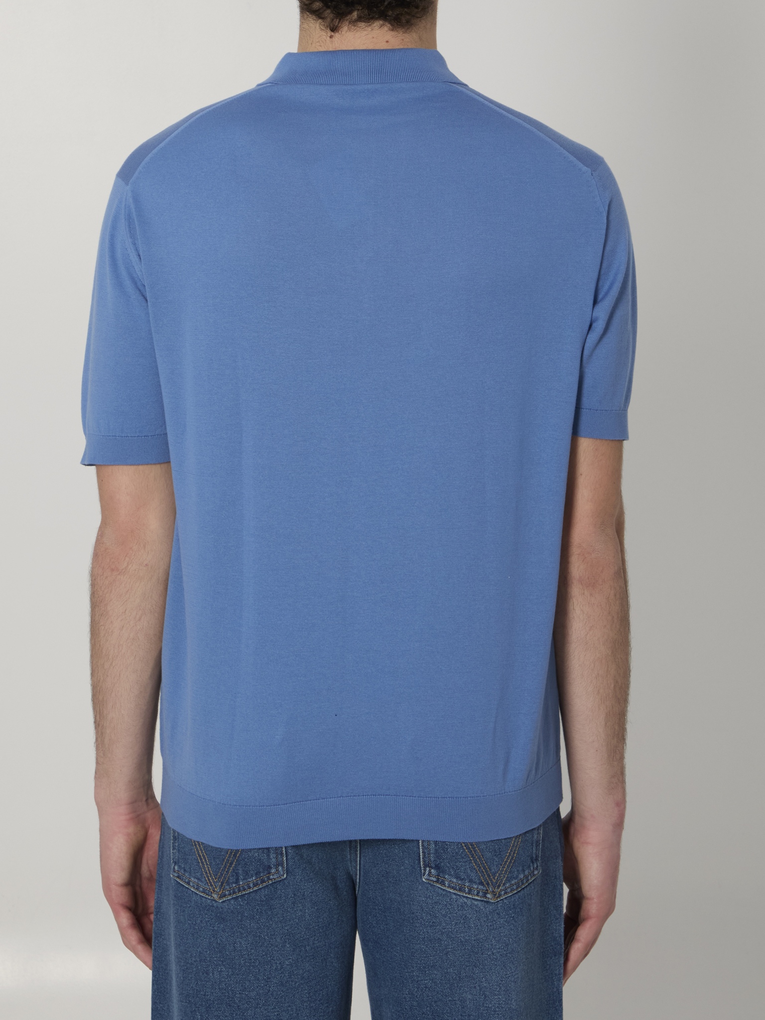 [JOHN SMEDLEY] T-shirts Short Sleeve SS26 ADRIAN__SKY BLUE