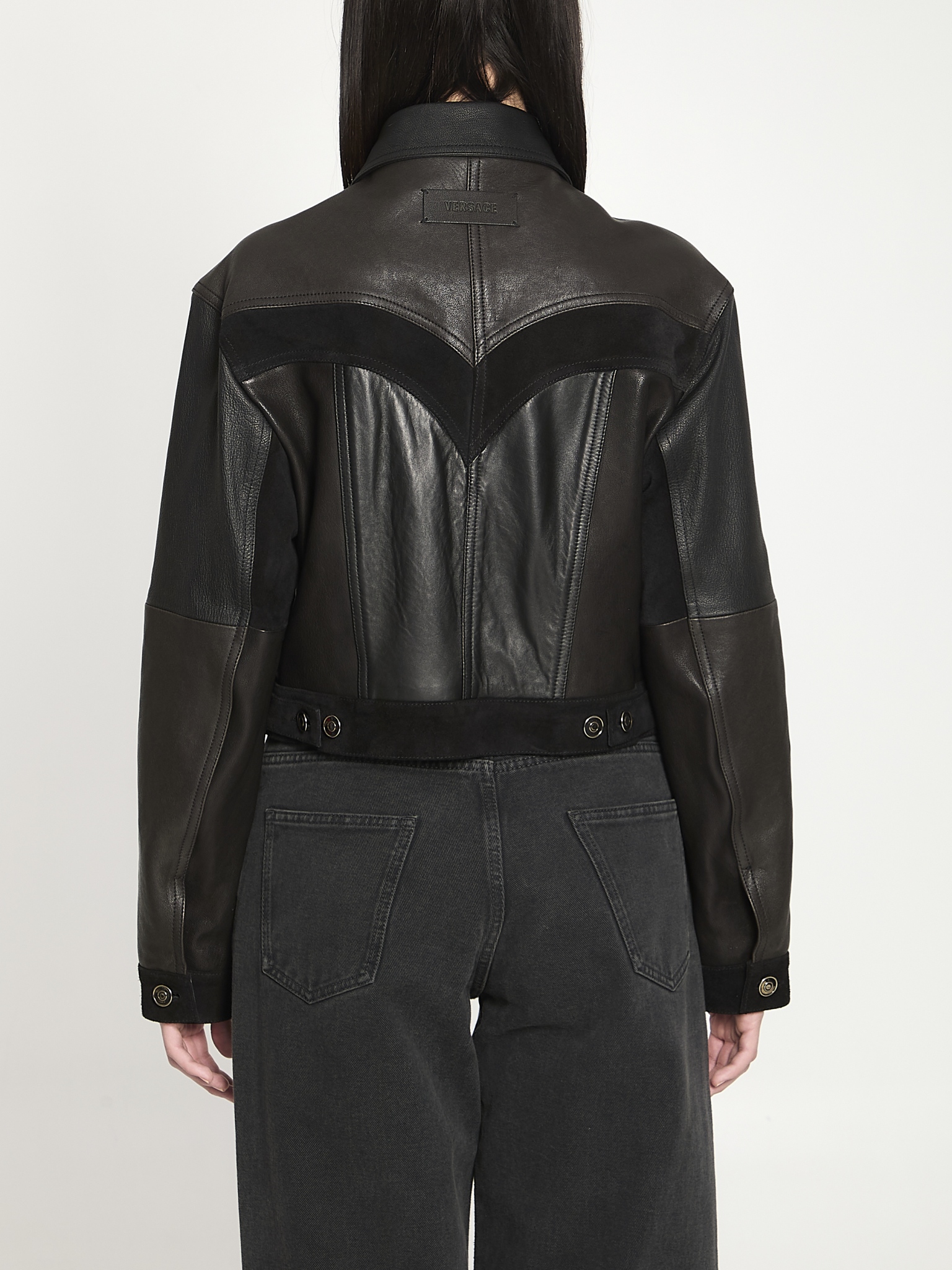 [Versace] Leather Jacket SS26 1024617_1A17766_1B000