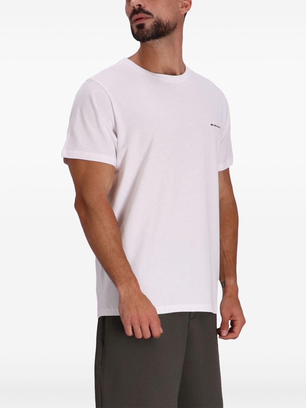 [MARANT] T-shirts Short Sleeve FW26 TS0047HAB3N13H20WH