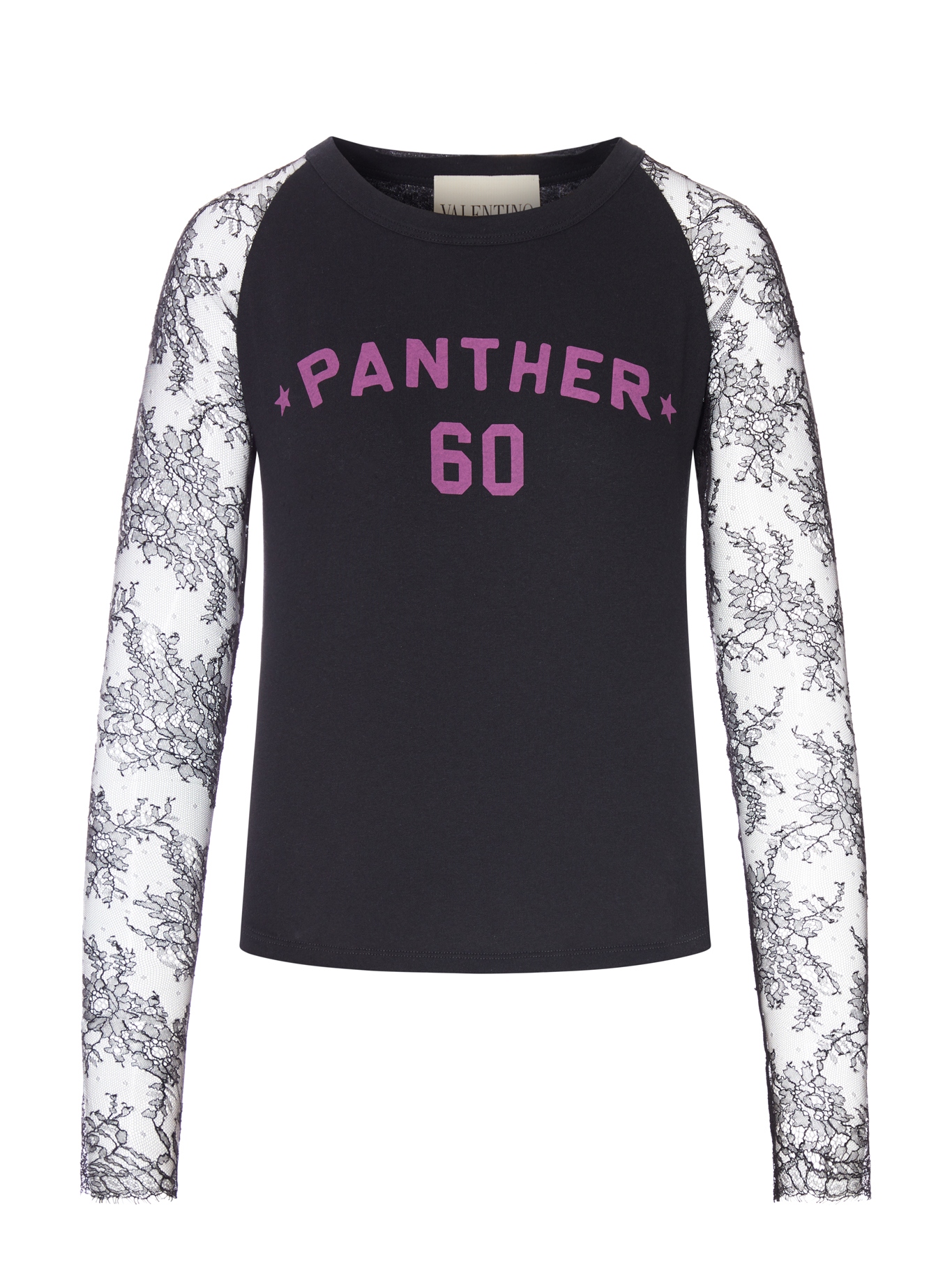 [Valentino Garavani] T-shirts Long Sleeve FW26 9B3MG26LAA7V9N BLACK PURPLE
