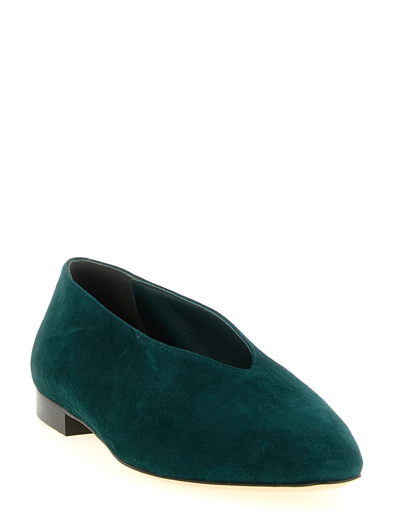 [Jimmy Choo] Flat shoes FW26 MARGOTFLATSUEDARKGREEN