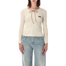 [Miu Miu] T-shirts Long Sleeve FW26 MJLA58191IF0379